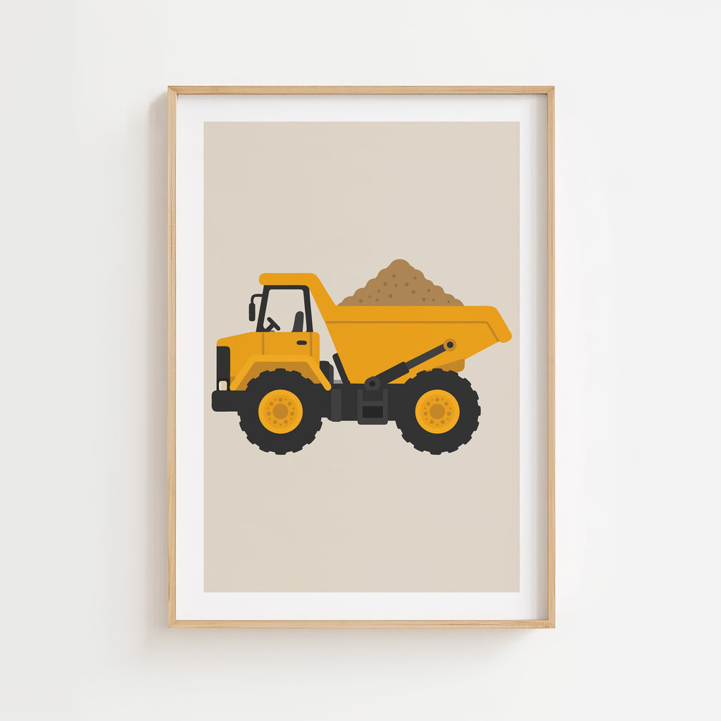 Dump truck poster