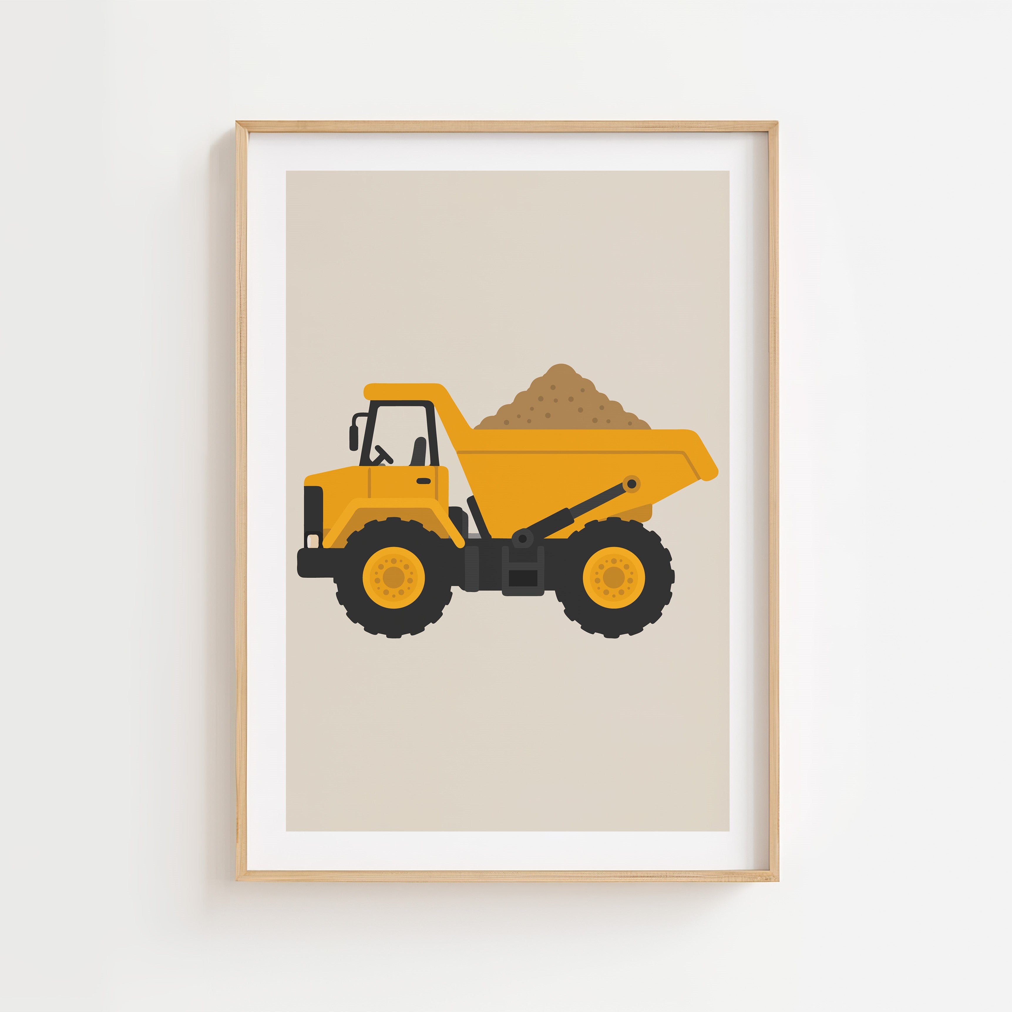 Dump truck poster