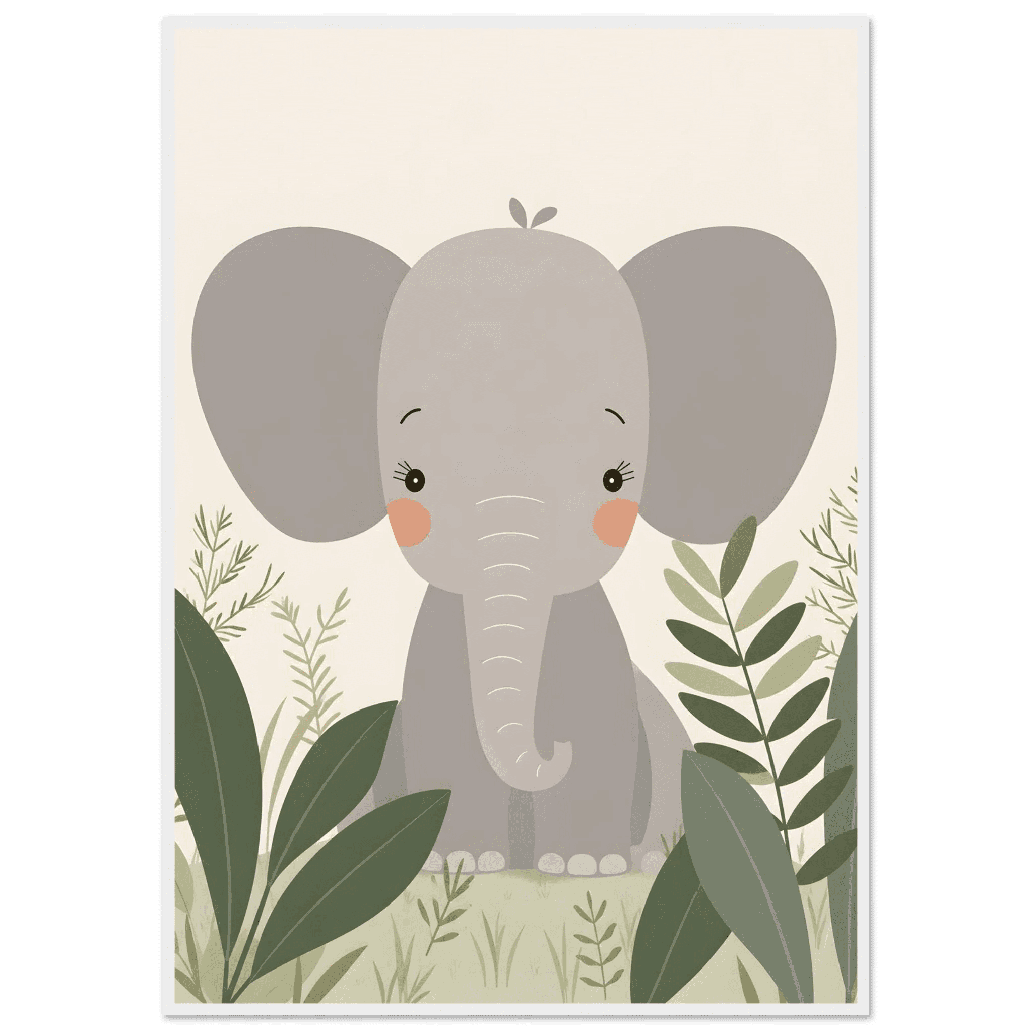Elefant i djungeln poster poster