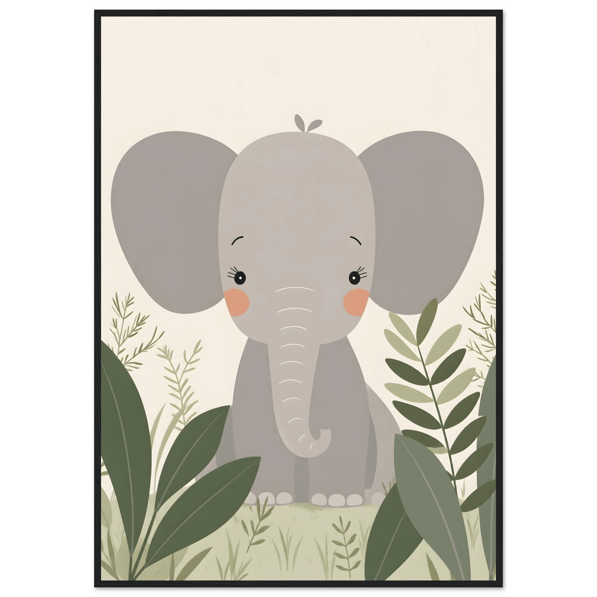 Elefant i djungeln poster poster