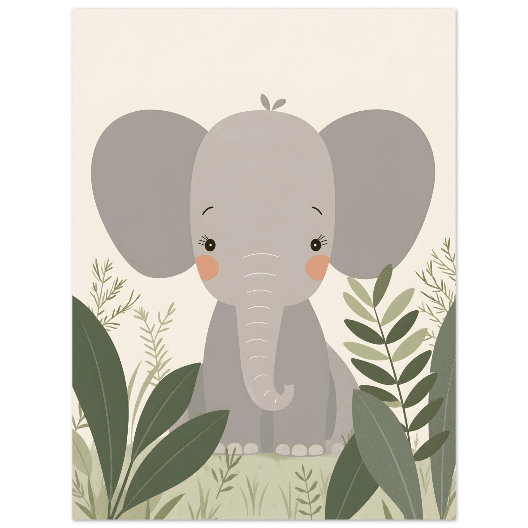 Elefant i djungeln poster poster