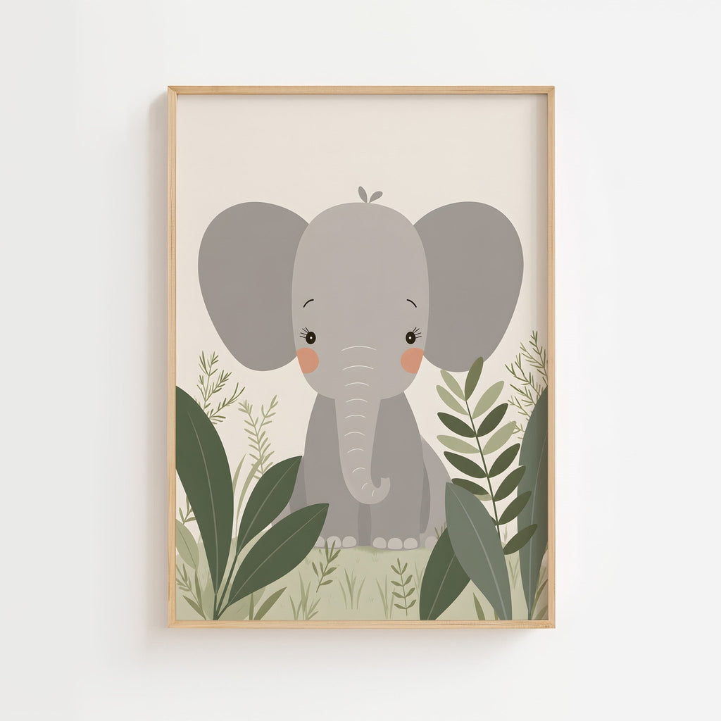 Elefant i djungeln poster poster