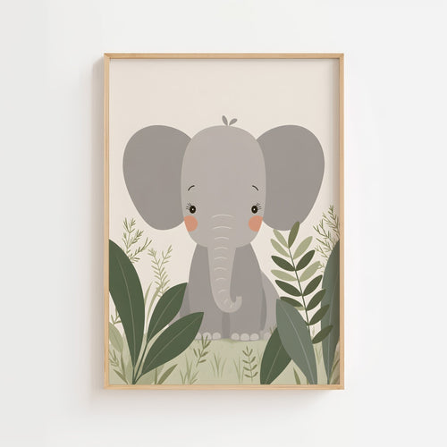 Elefant i djungeln poster poster