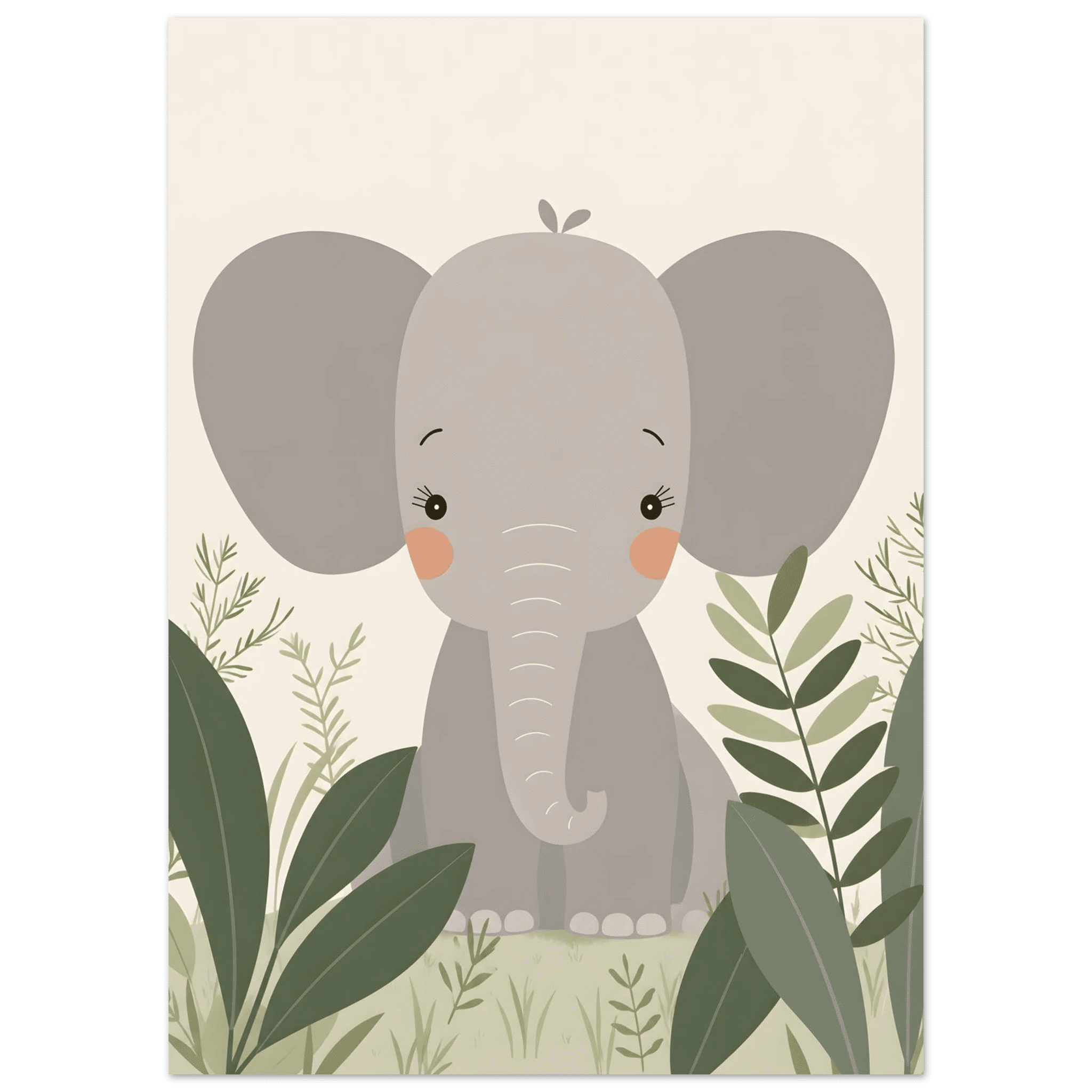 Elefant i djungeln poster poster