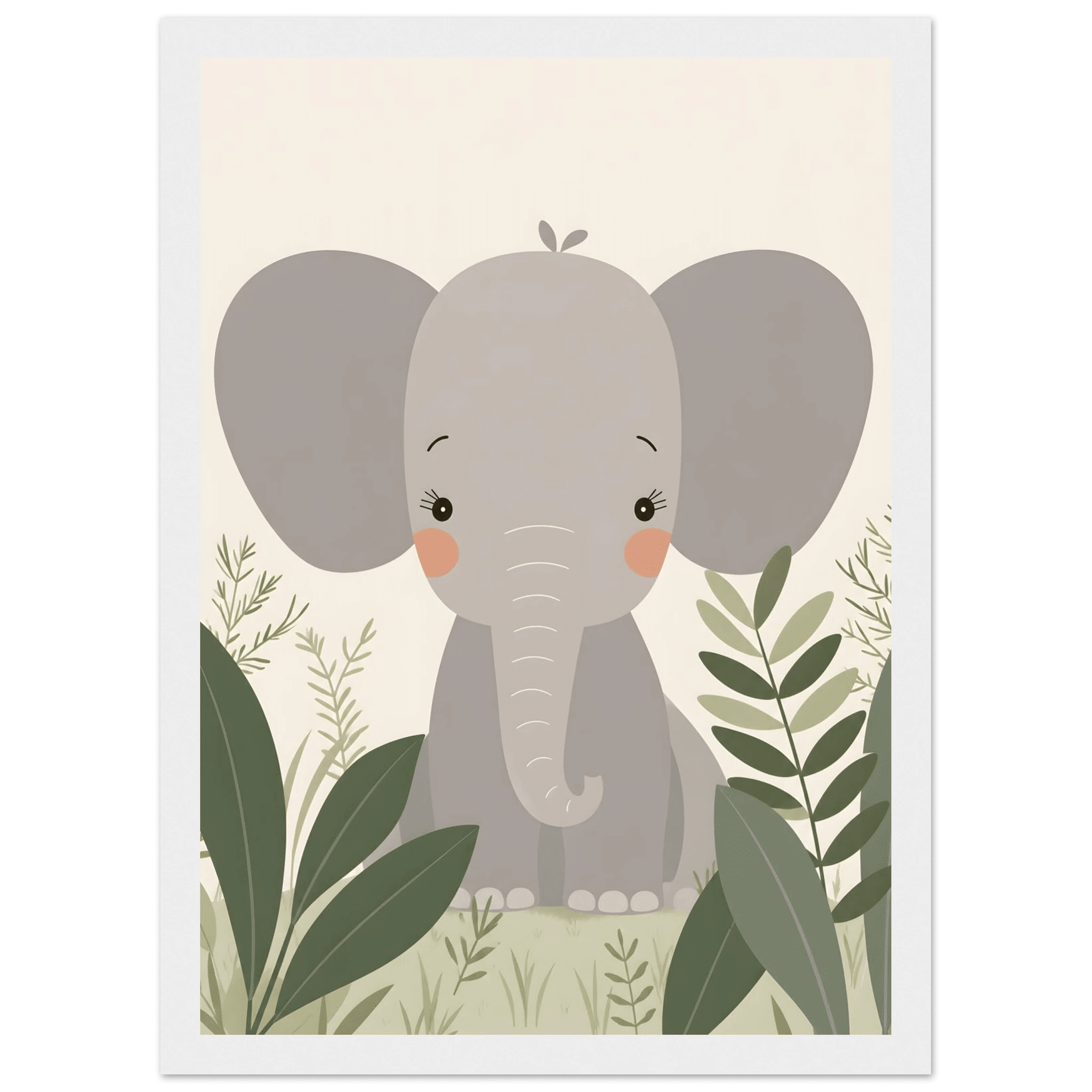 Elefant i djungeln poster poster