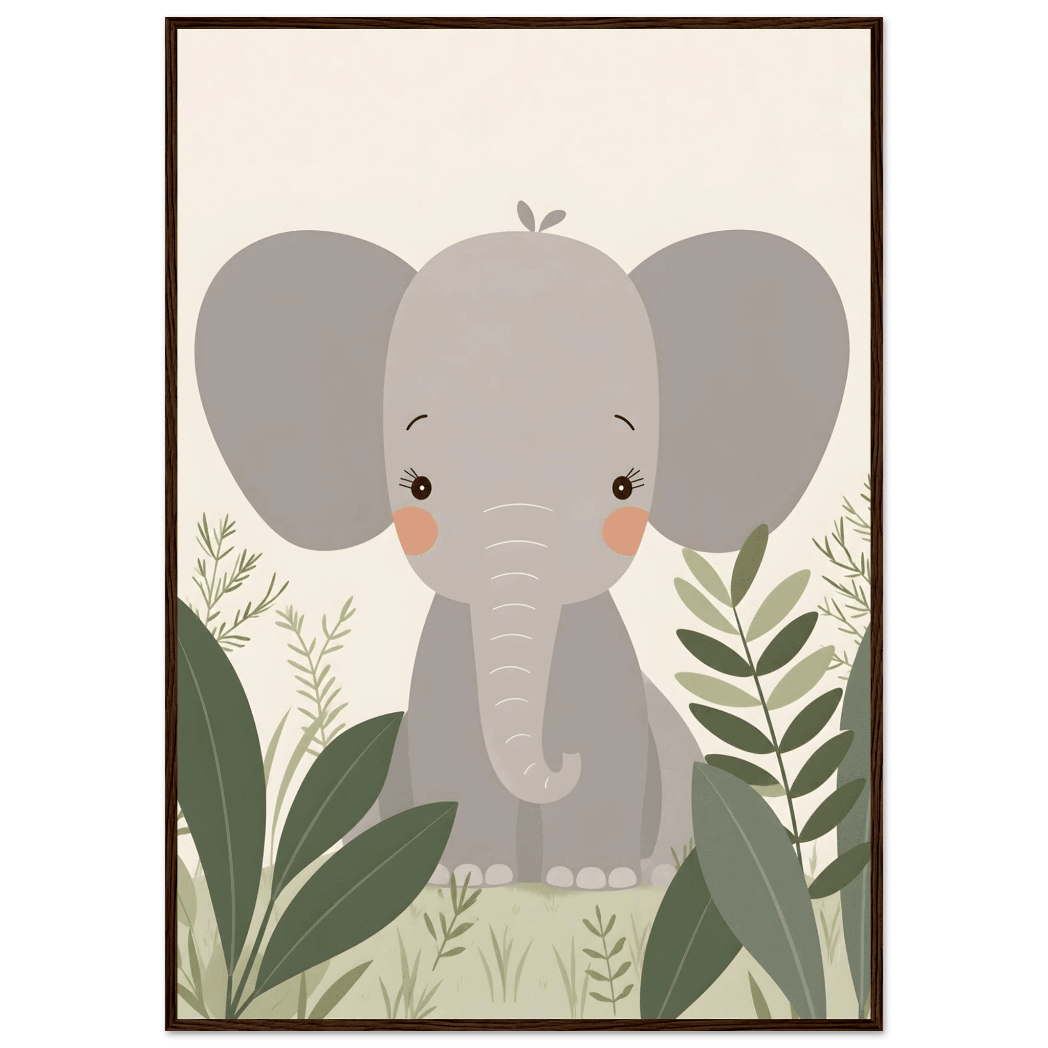 Elefant i djungeln poster poster