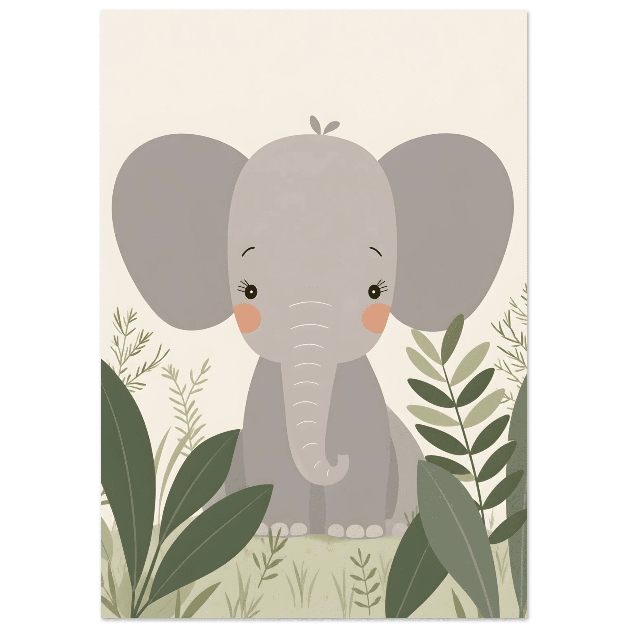 Elefant i djungeln poster poster