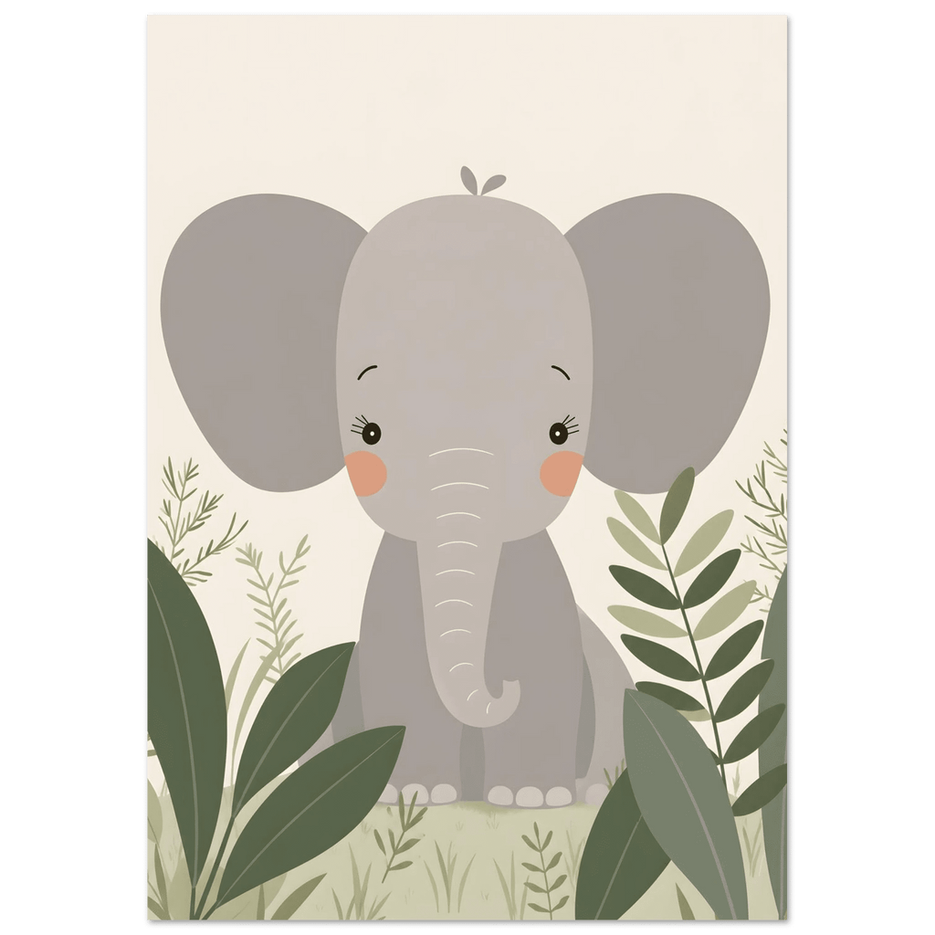 Elefant i djungeln poster poster