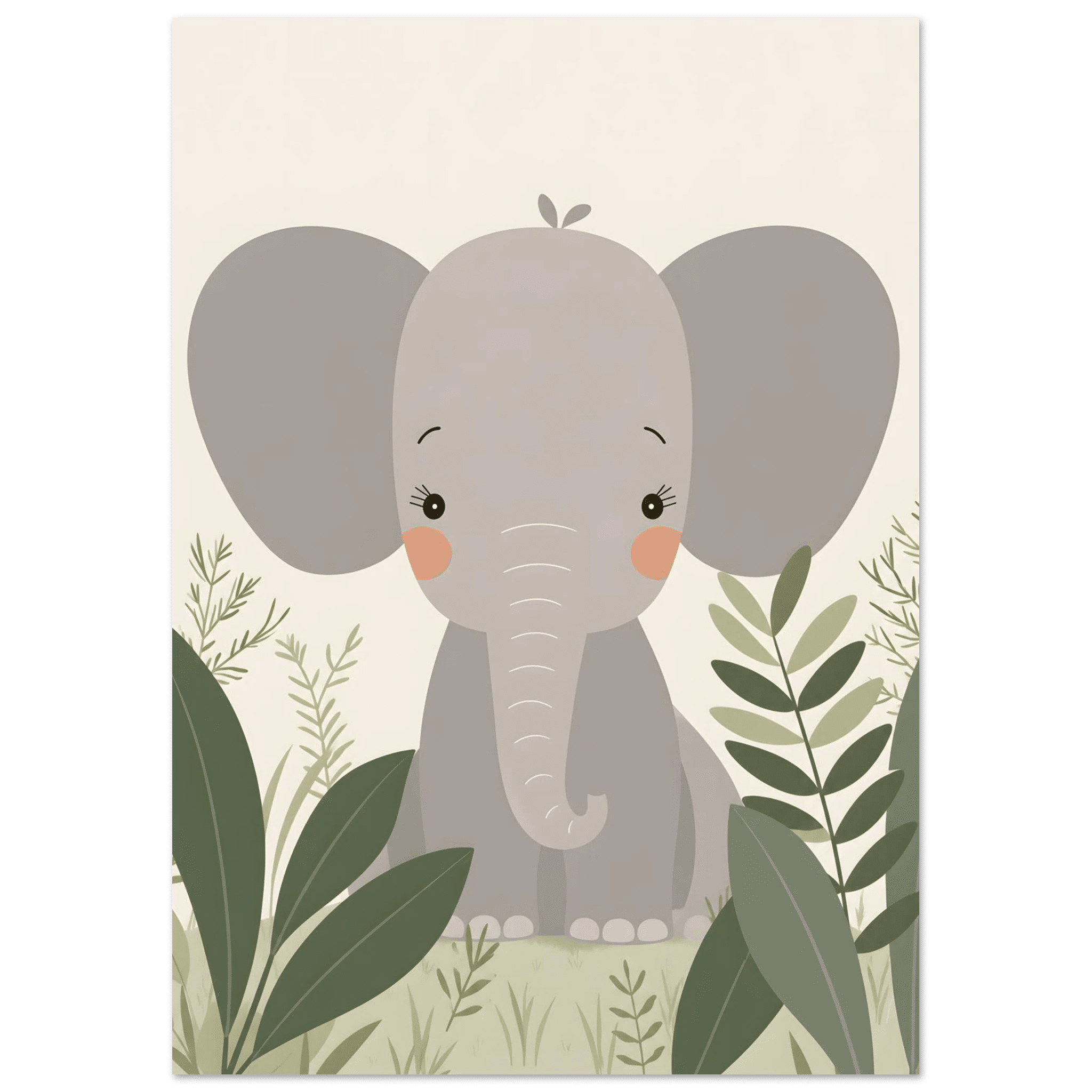 Elefant i djungeln poster poster