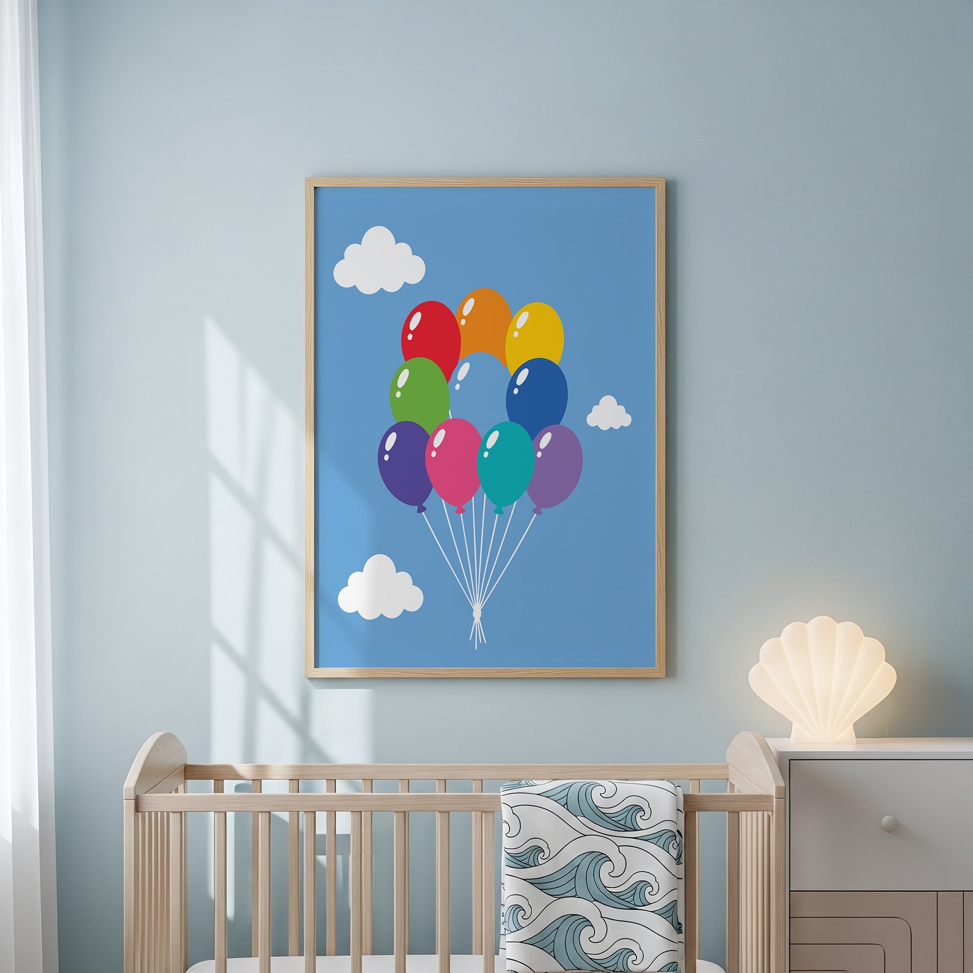 Färgglada ballonger poster poster