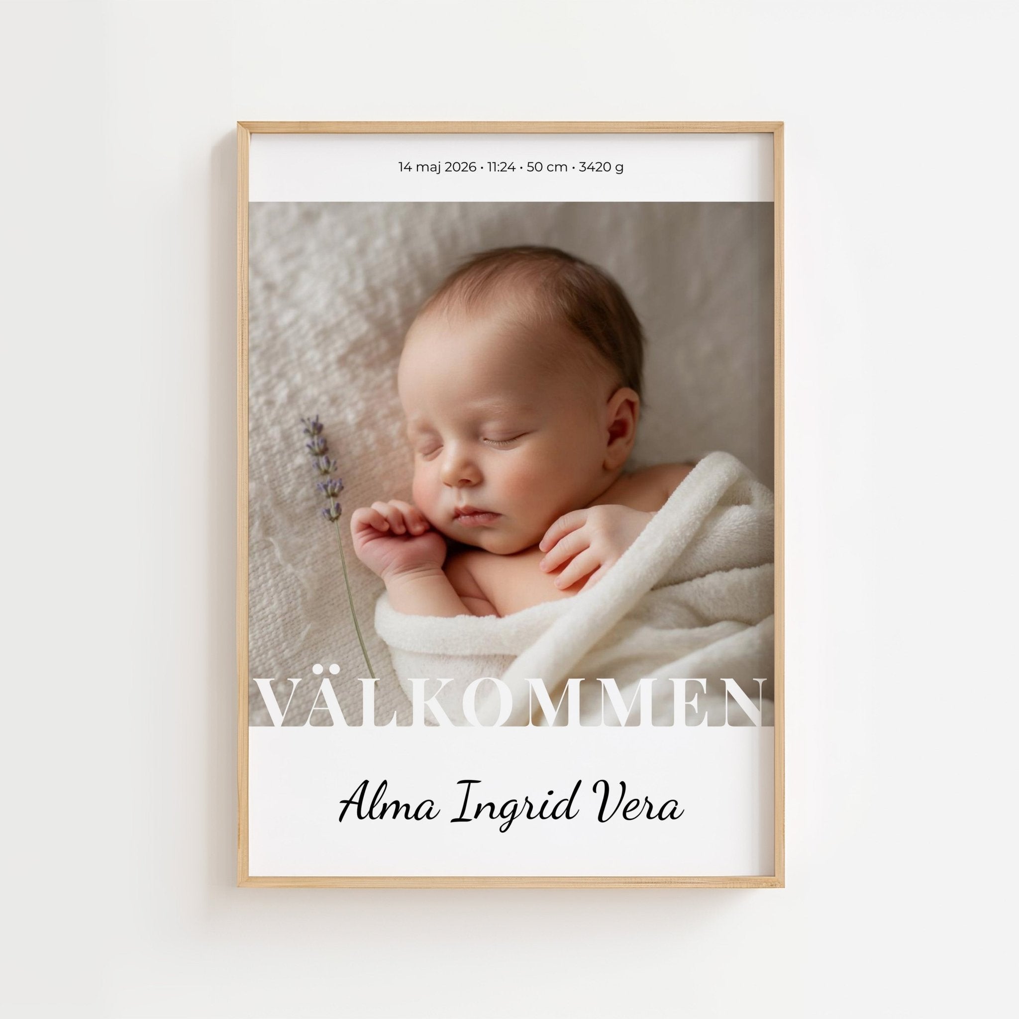 Födelseposter med namn poster