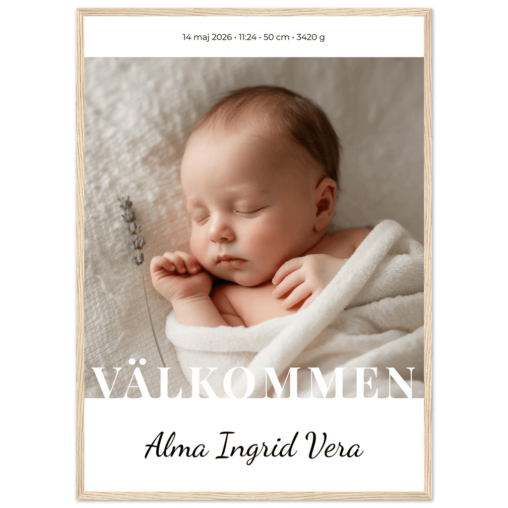 Födelseposter med namn poster