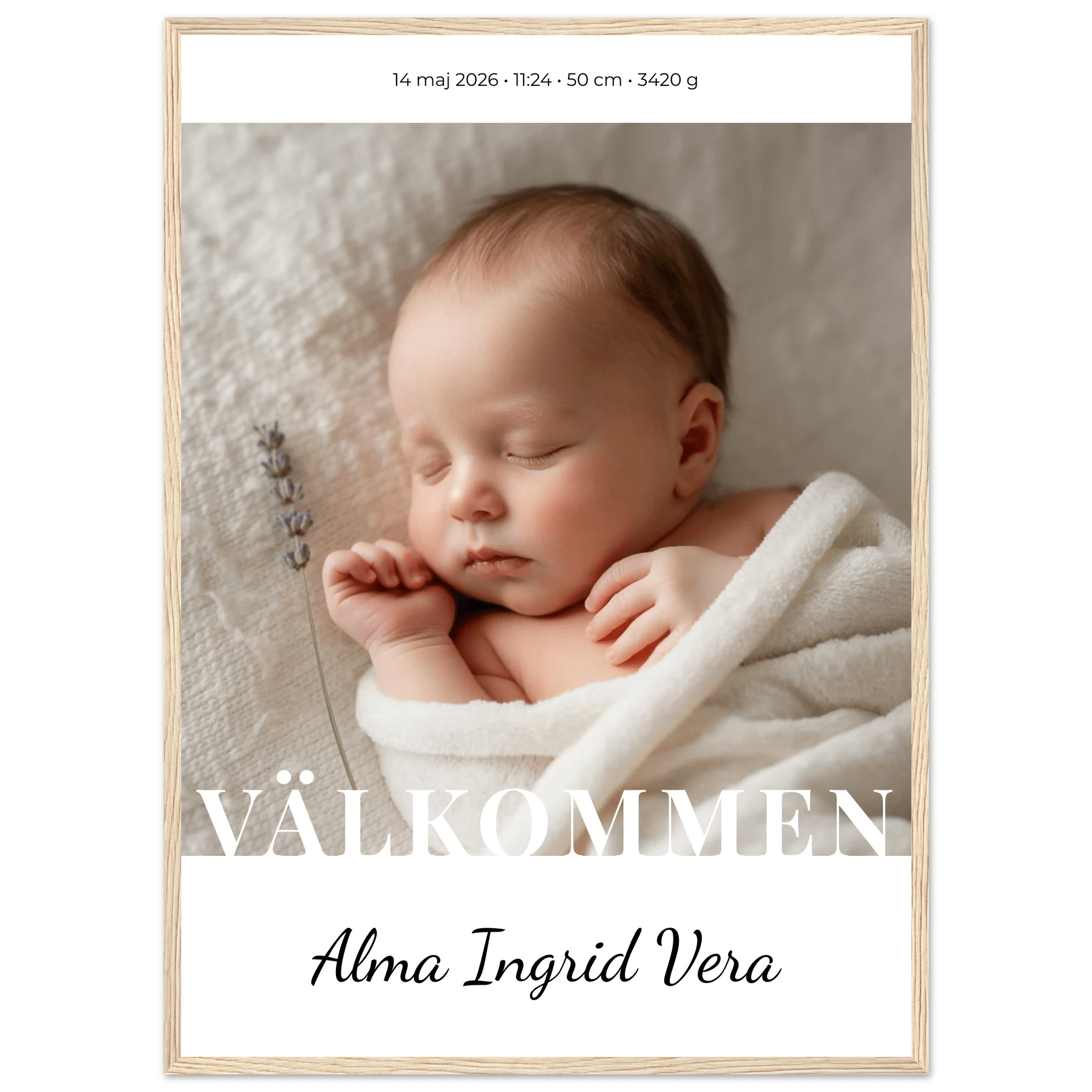 Födelseposter med namn poster