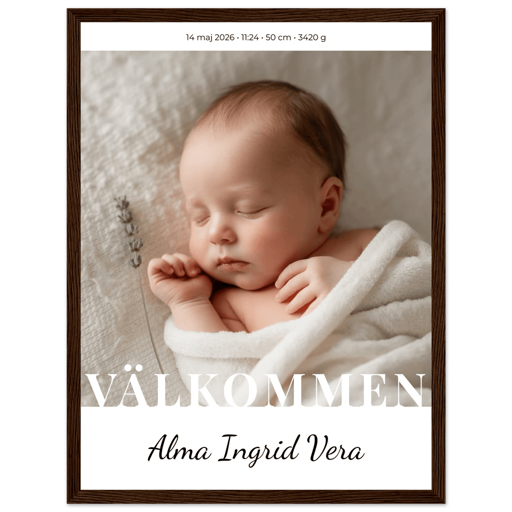 Födelseposter med namn poster