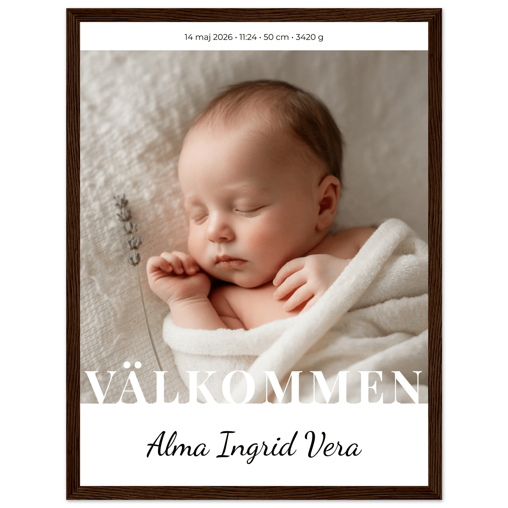 Födelseposter med namn poster