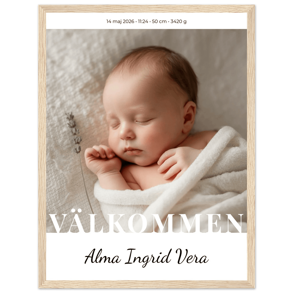 Födelseposter med namn poster