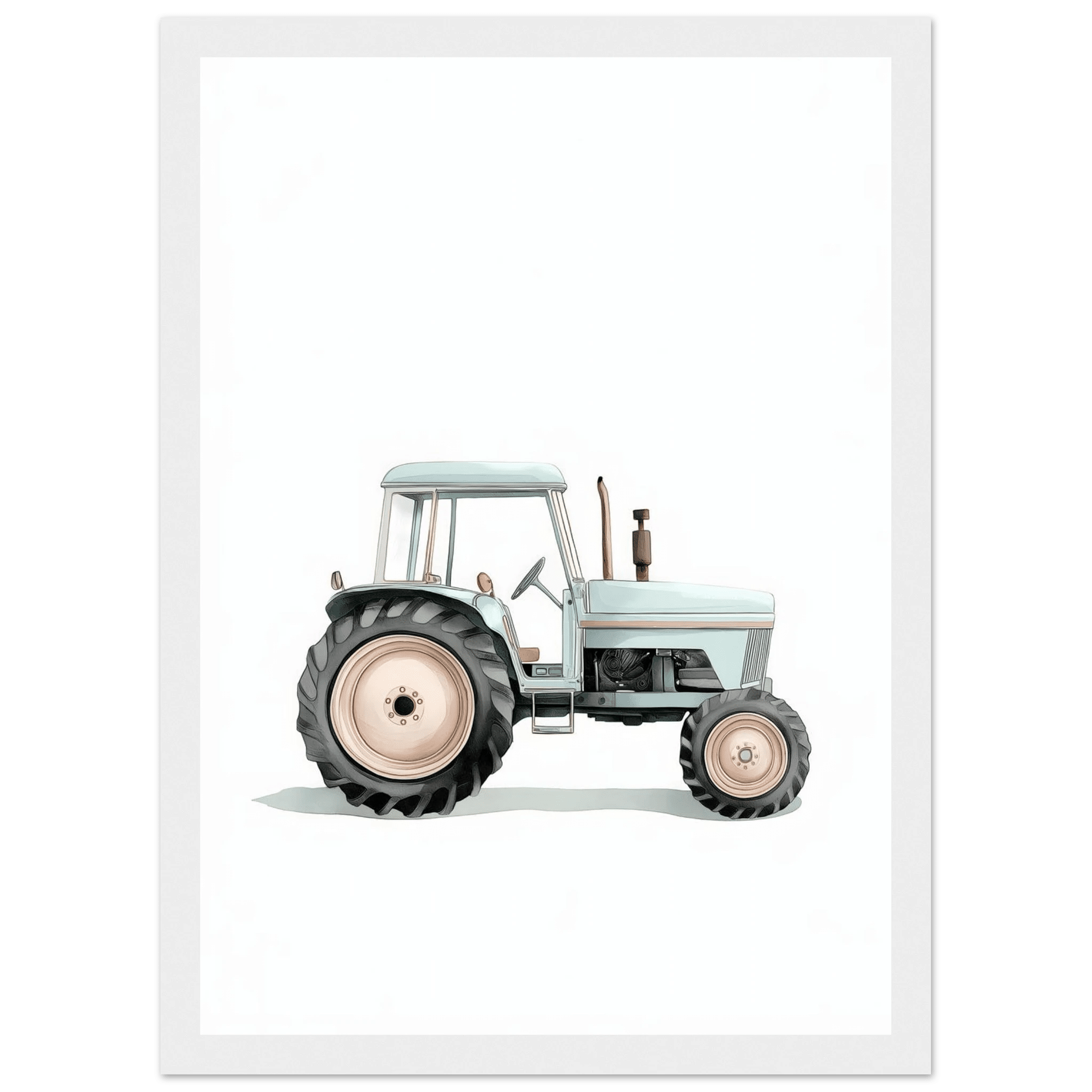 Grön traktor poster poster