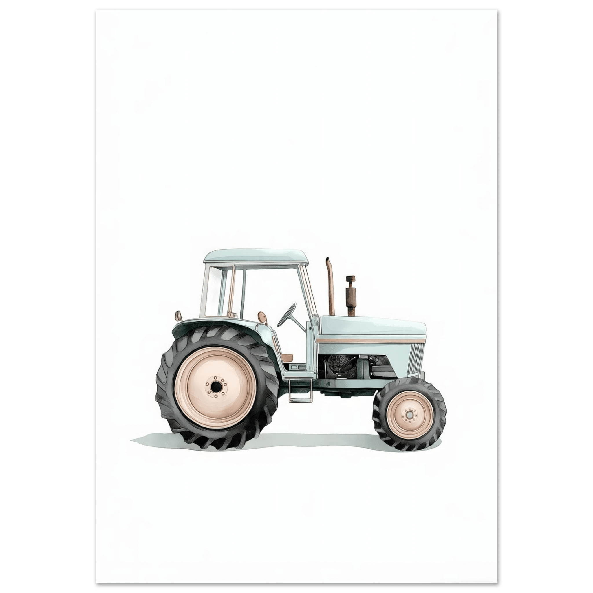 Grön traktor poster poster
