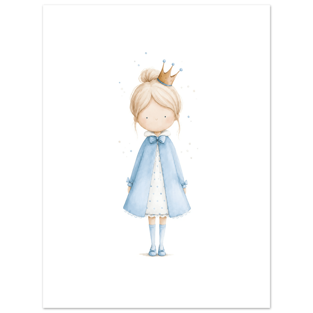 Kleine Prinzessin - Personalisierter Text 💙 poster