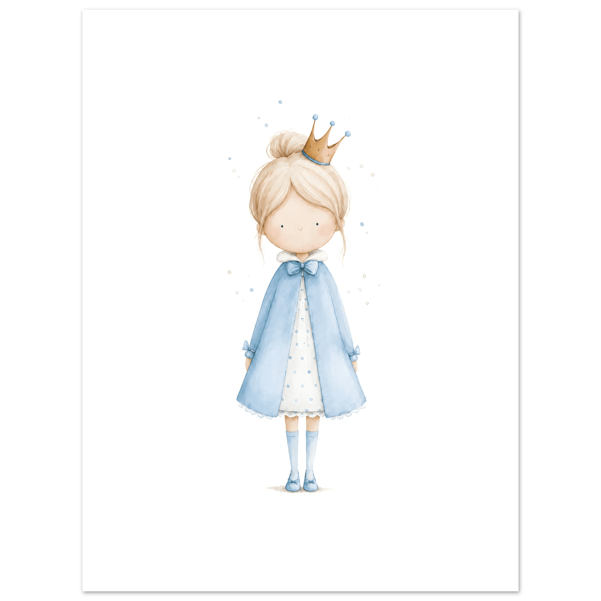 Kleine Prinzessin - Personalisierter Text 💙 poster
