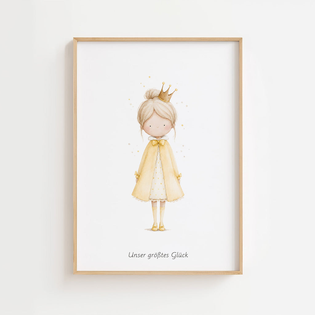 Kleine Prinzessin - Personalisierter Text 💛 poster