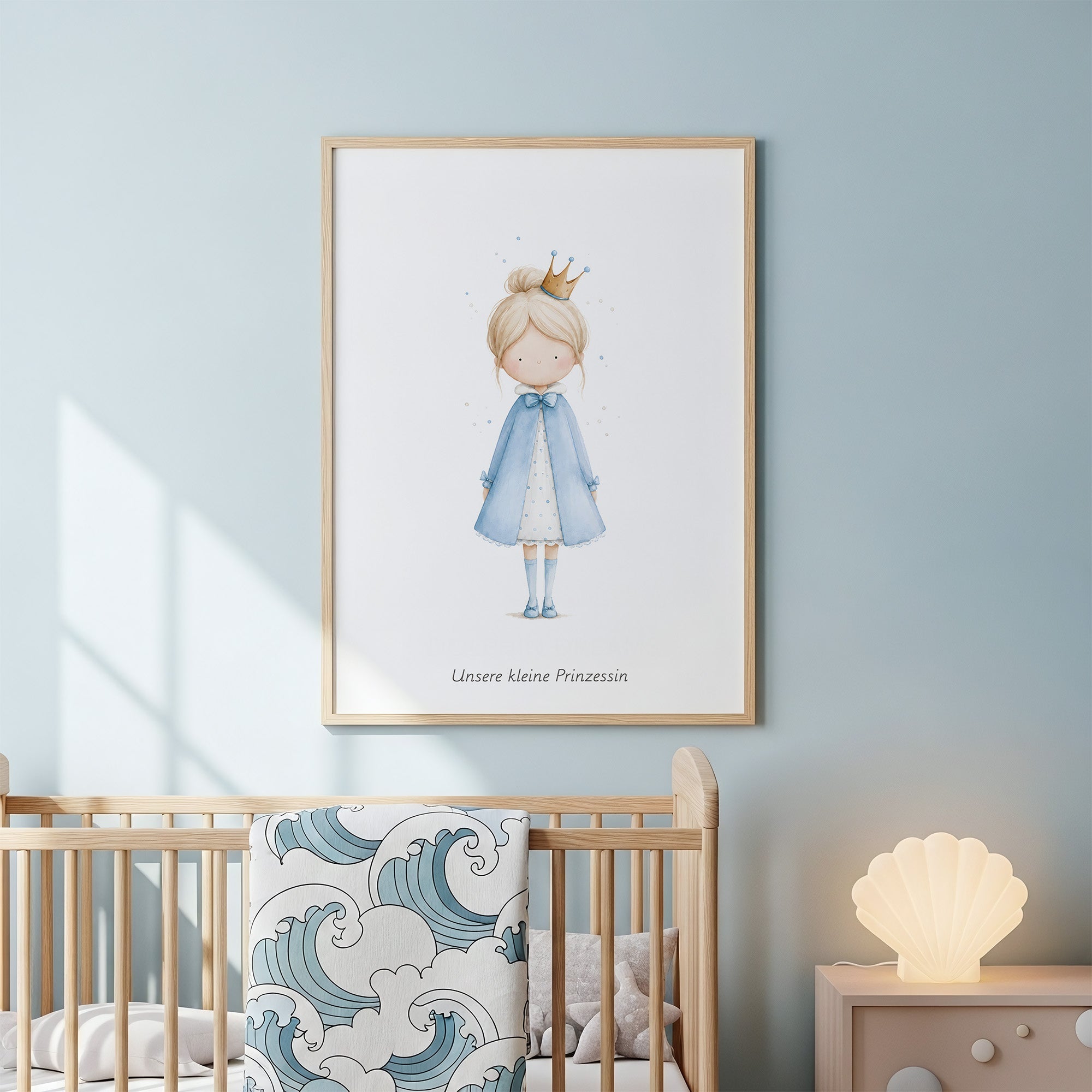 Kleine Prinzessin - Personalisierter Text 💙 poster