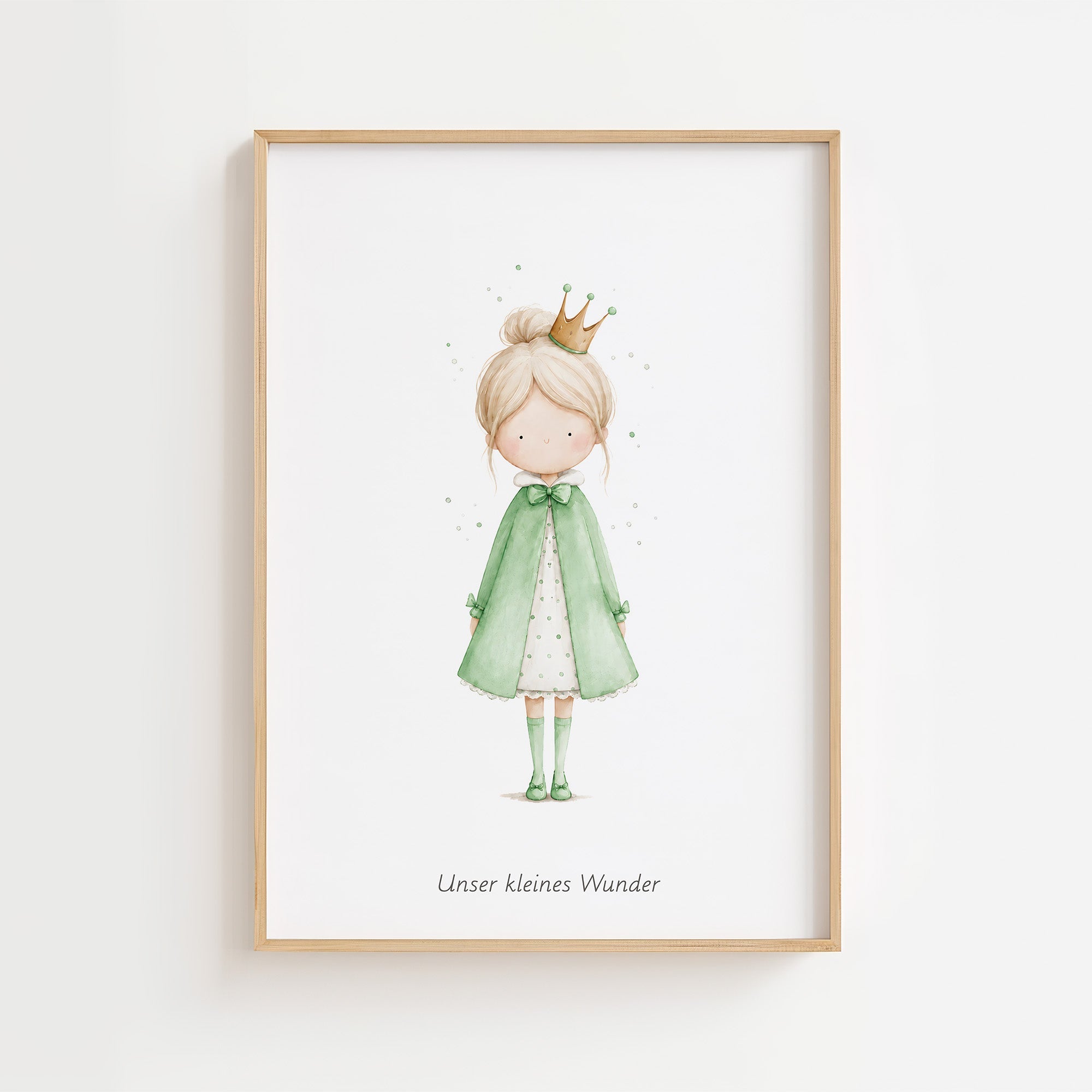 Kleine Prinzessin - Personalisierter Text 💚 poster