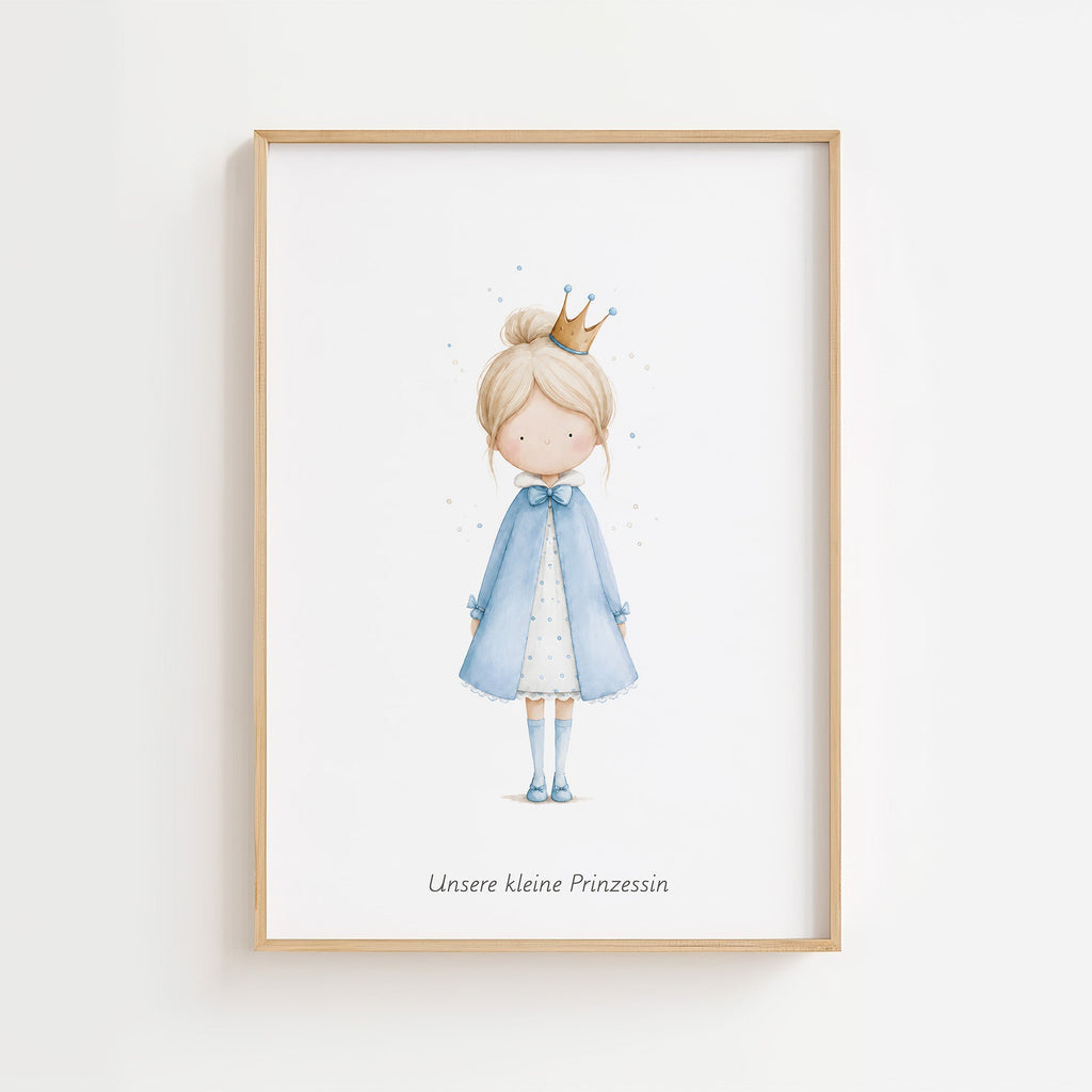 Kleine Prinzessin - Personalisierter Text 💙 poster