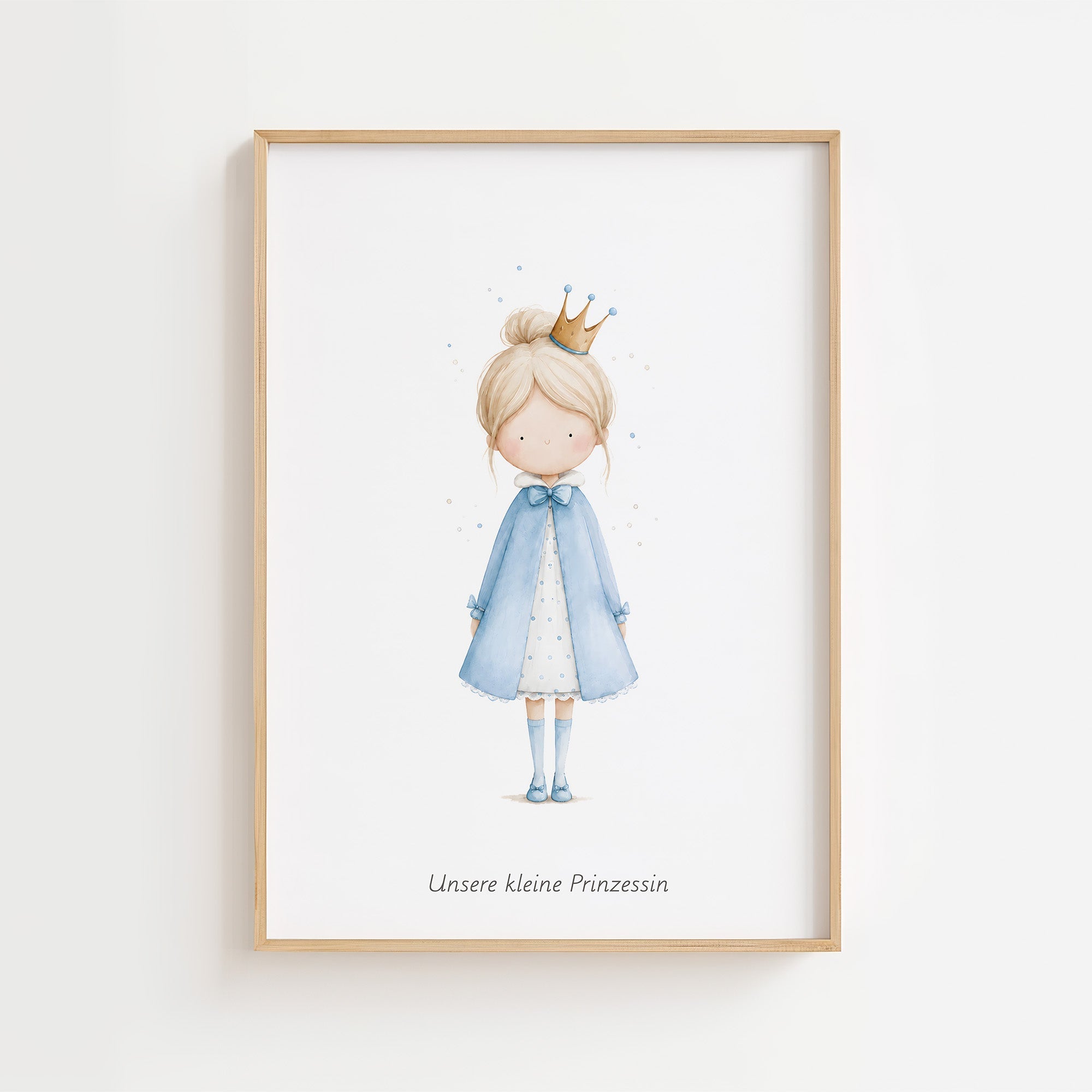 Kleine Prinzessin - Personalisierter Text 💙 poster
