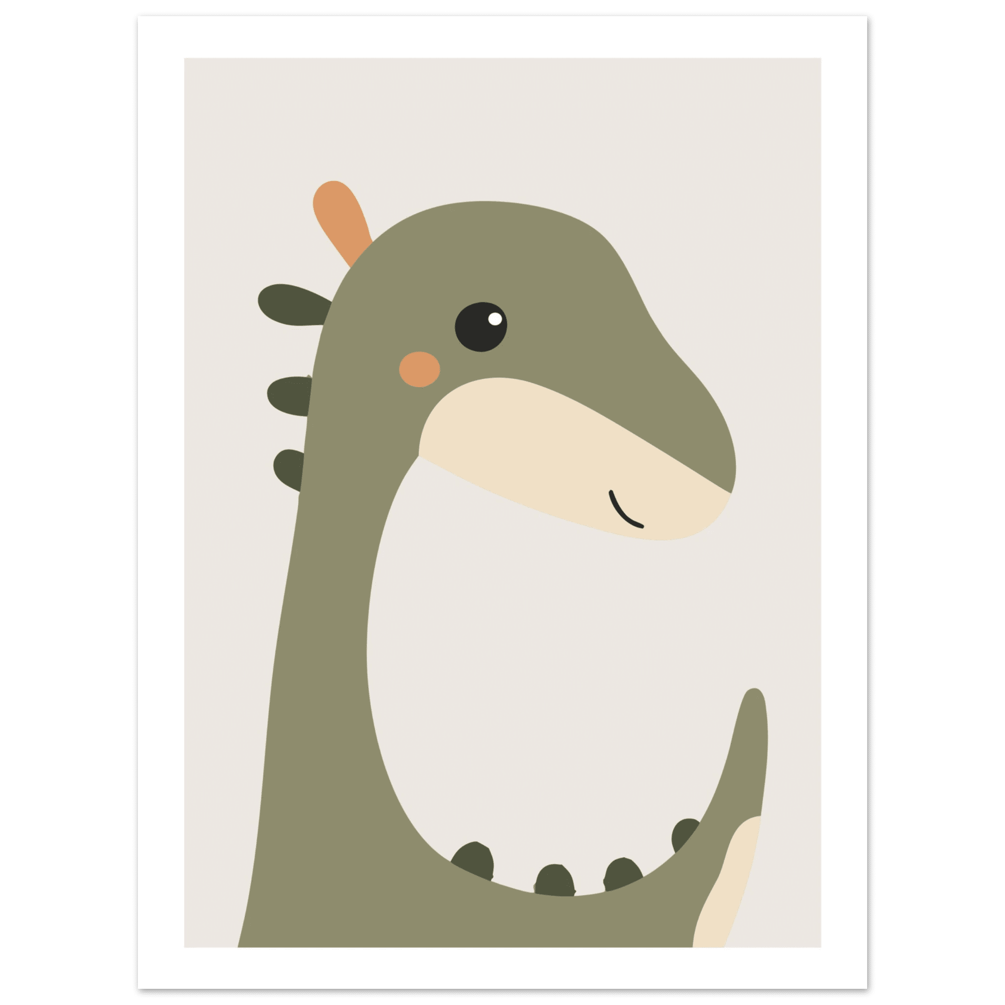 Långhals dinosaurieposter poster