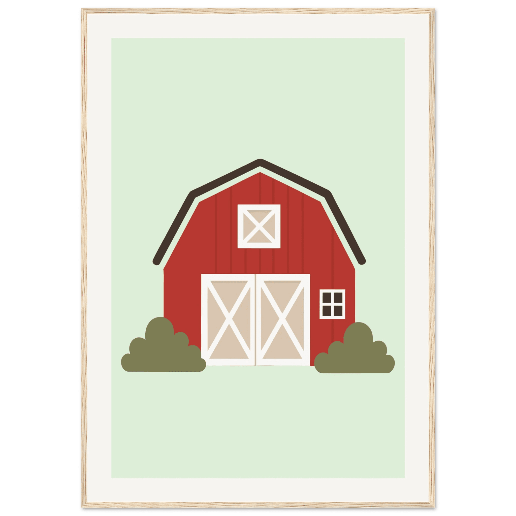 Ladugård poster för barnrum poster