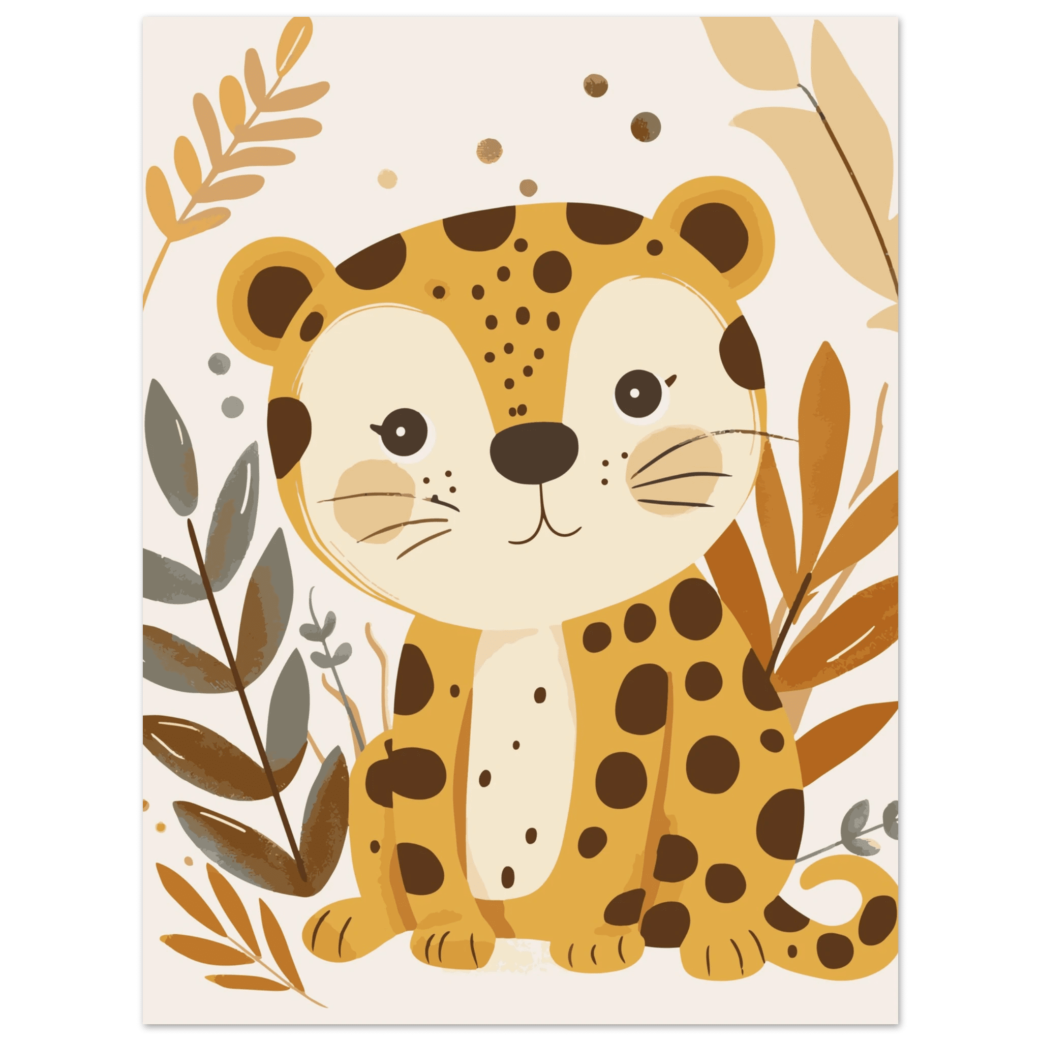 Leopardposter poster