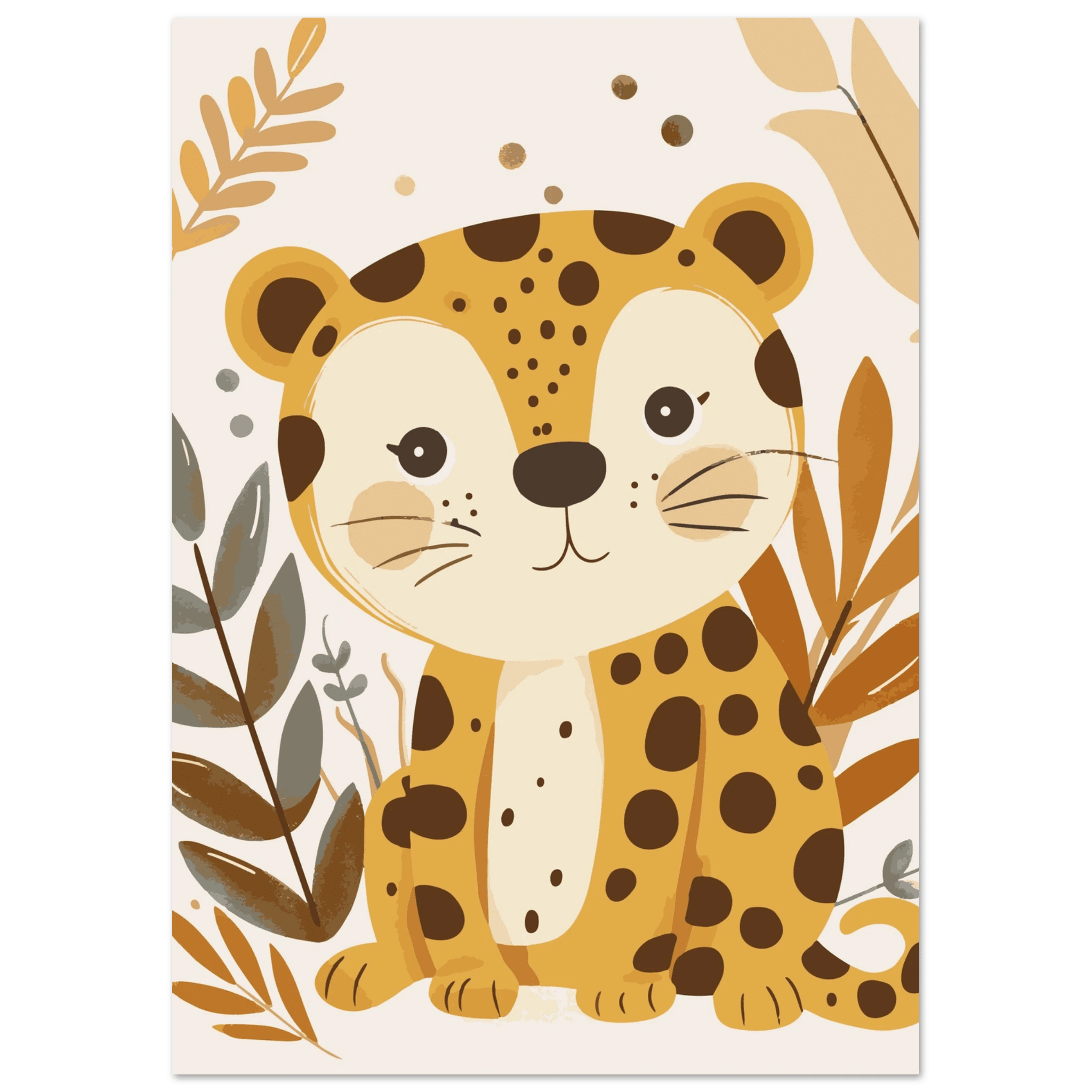 Leopardposter poster