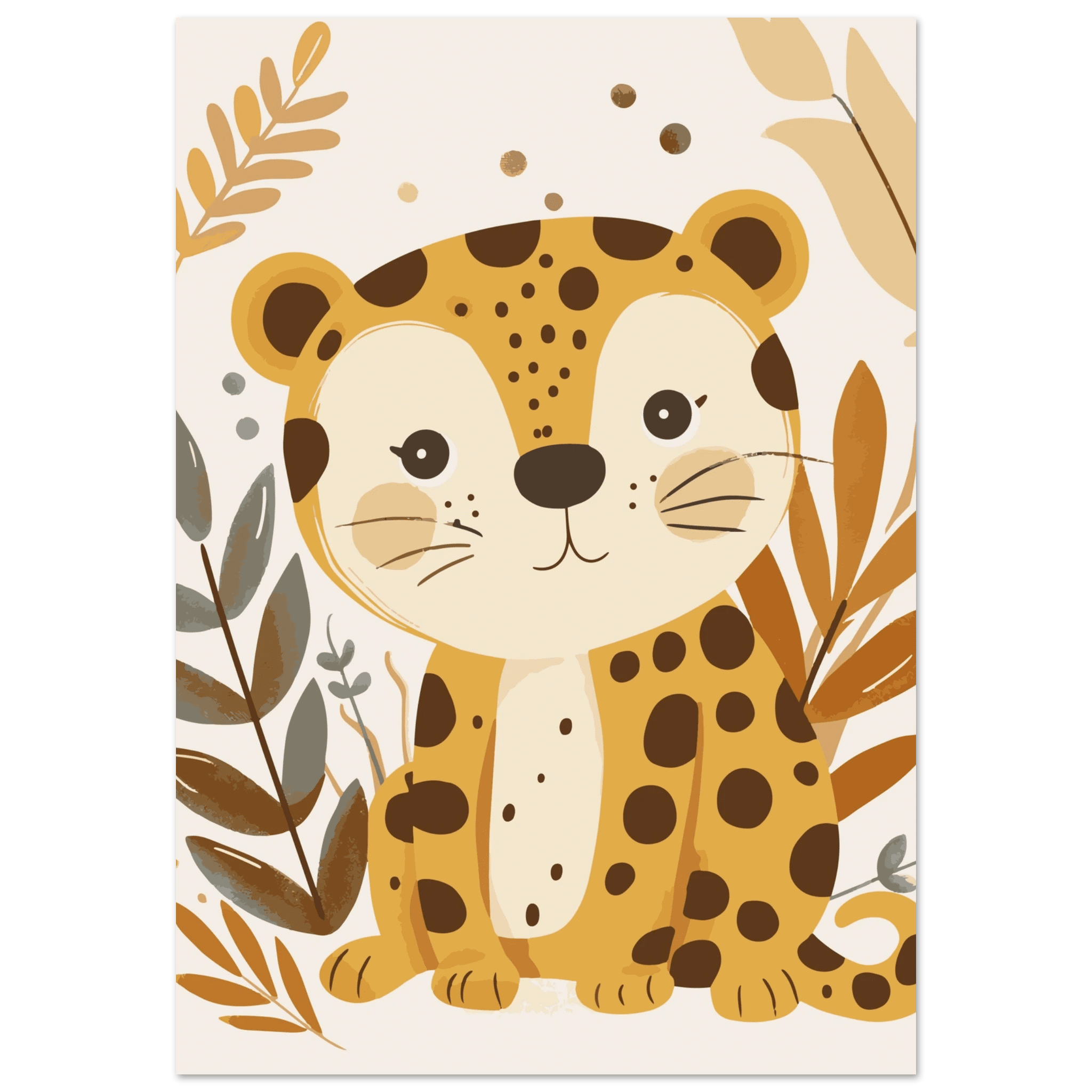 Leopardposter poster