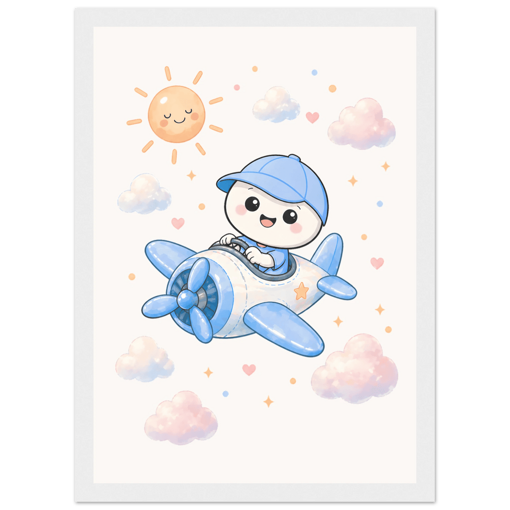 Lille flyger flygplan poster