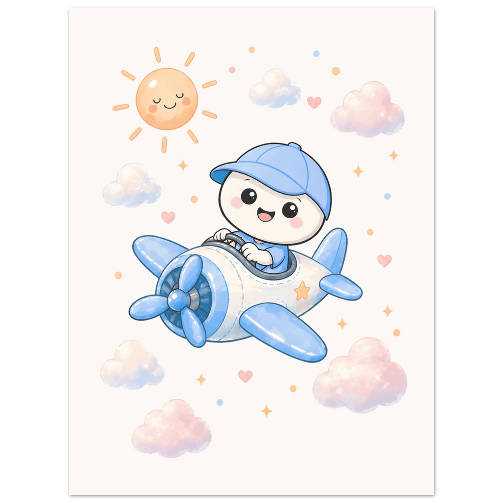 Lille flyger flygplan poster