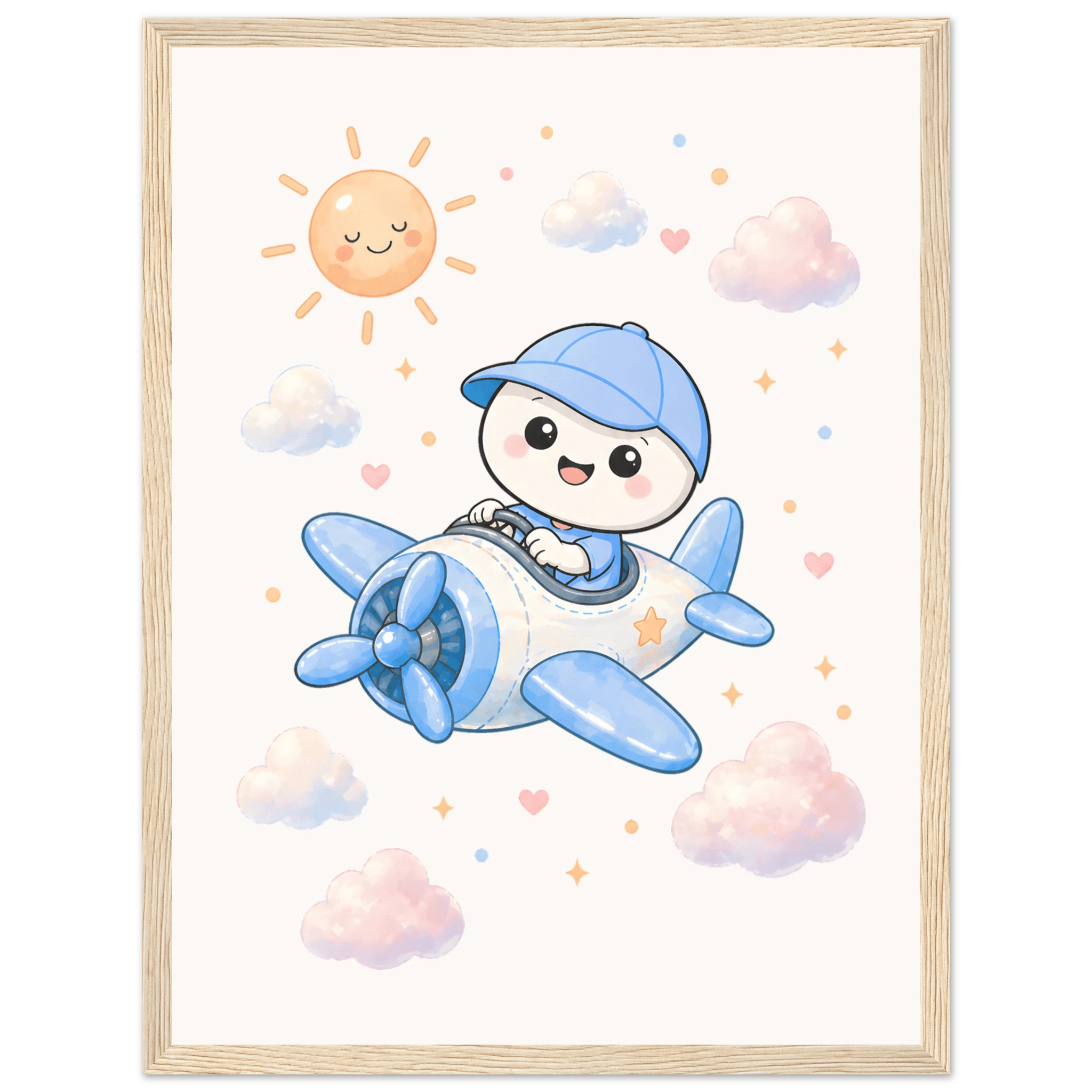 Lille flyger flygplan poster