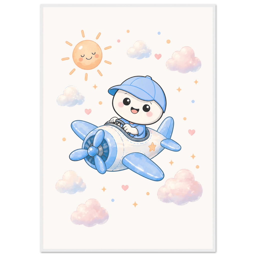Lille flyger flygplan poster
