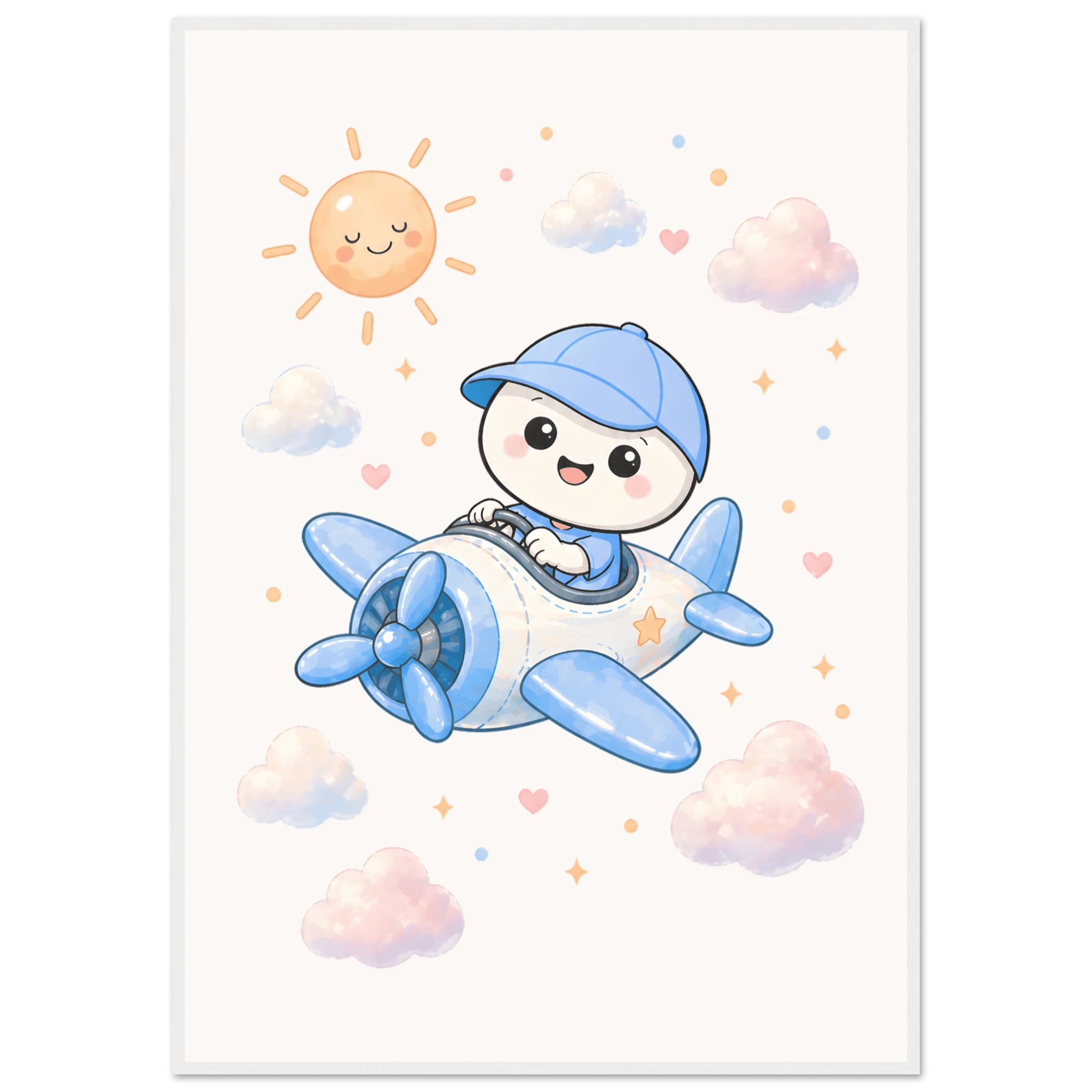 Lille flyger flygplan poster