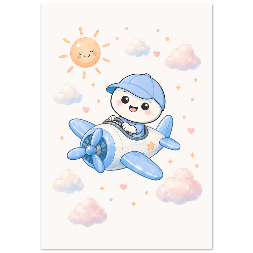 Lille flyger flygplan poster