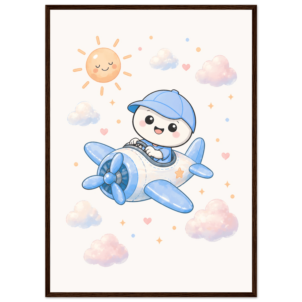 Lille flyger flygplan poster