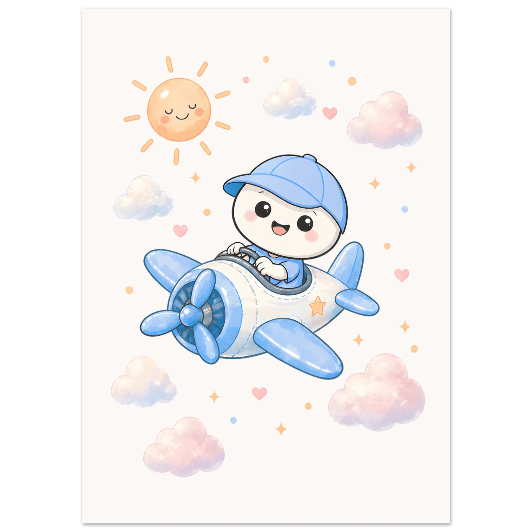 Lille flyger flygplan poster