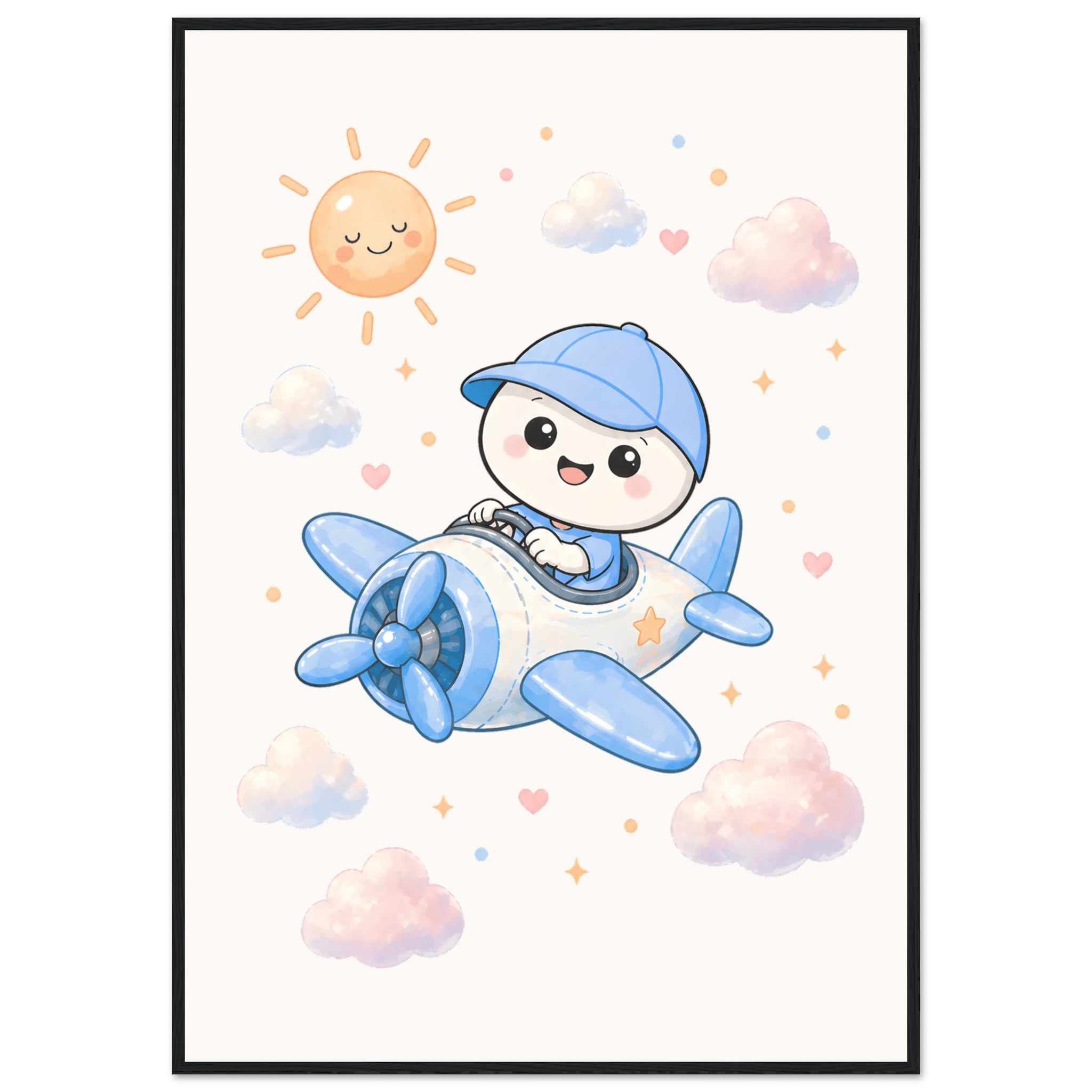 Lille flyger flygplan poster