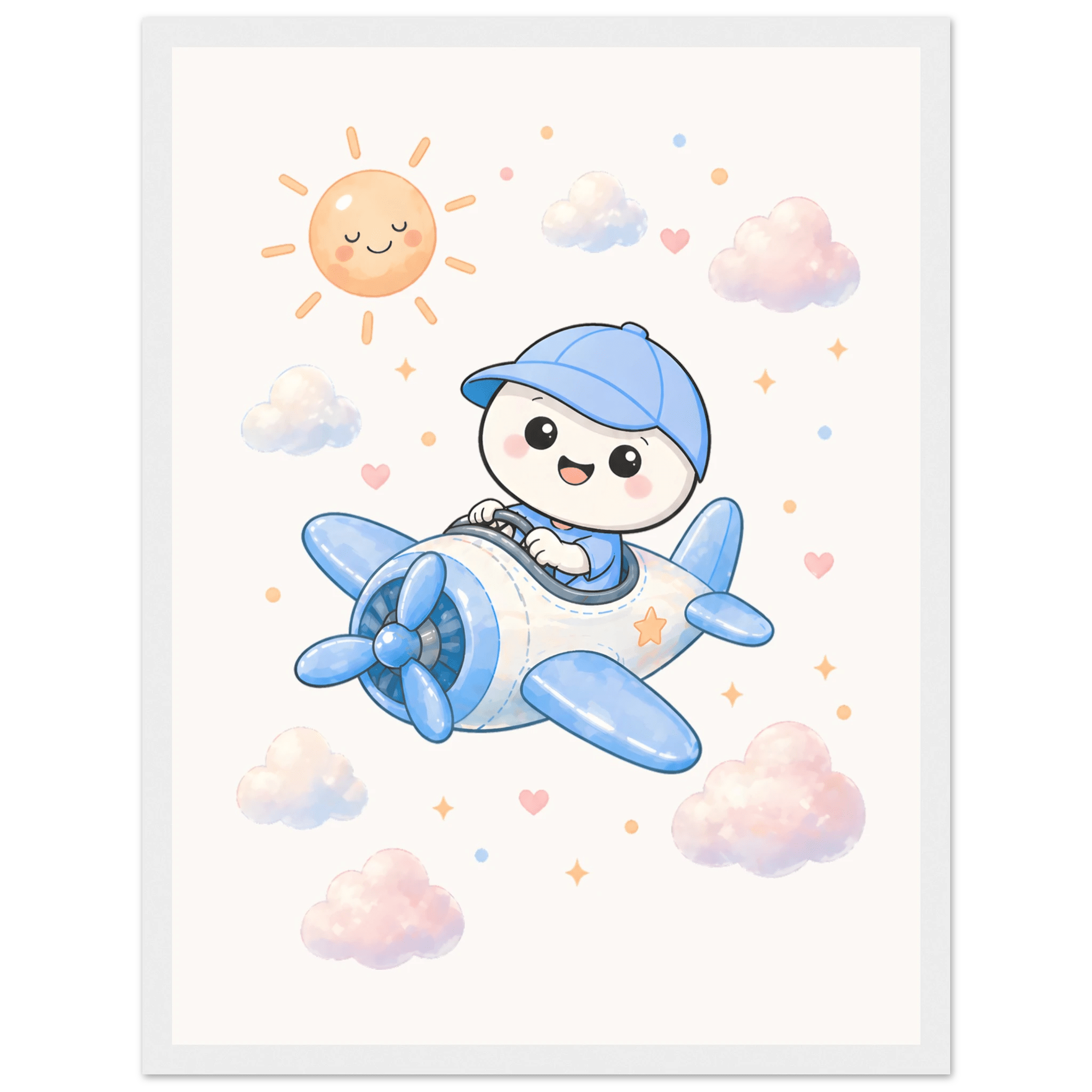 Lille flyger flygplan poster