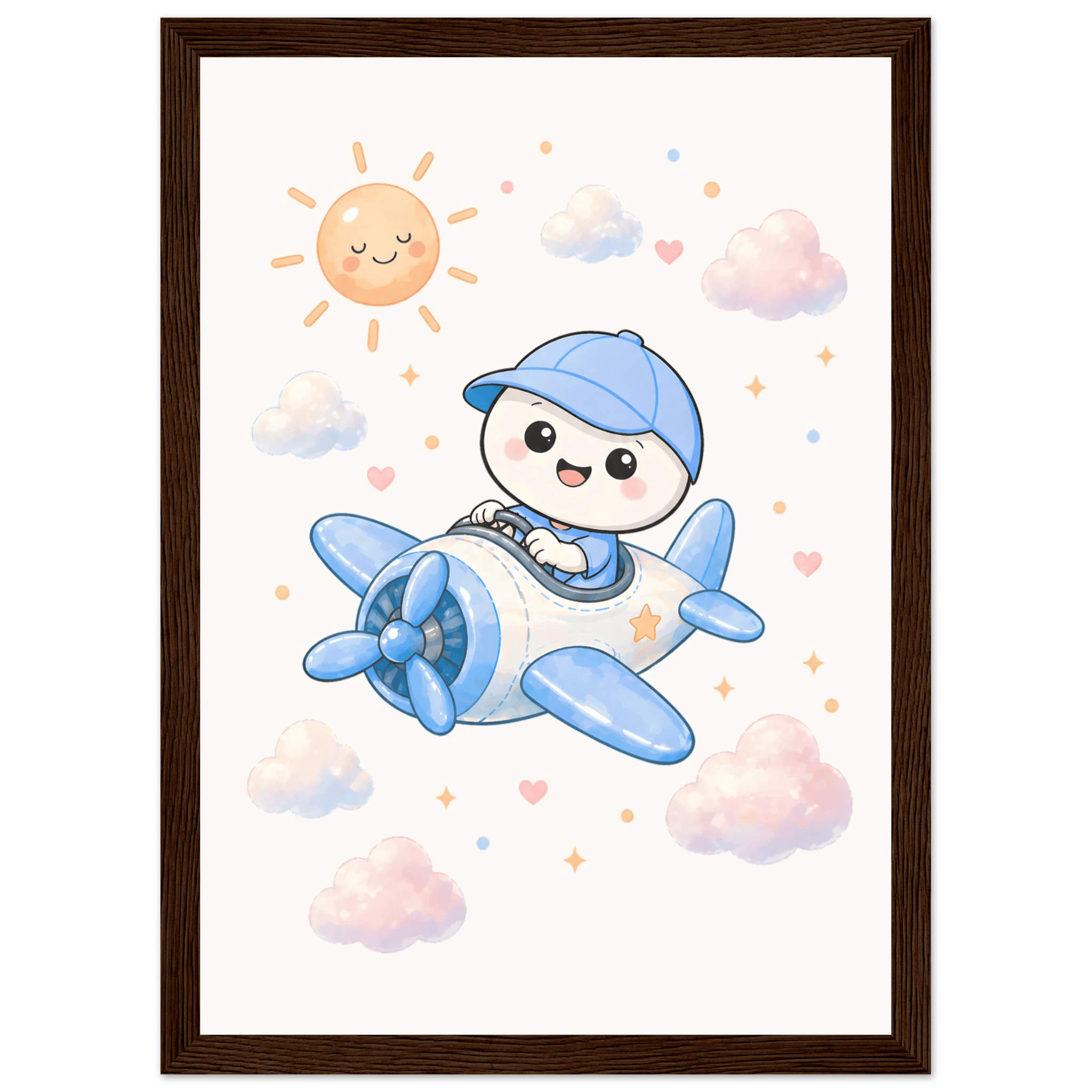 Lille flyger flygplan poster