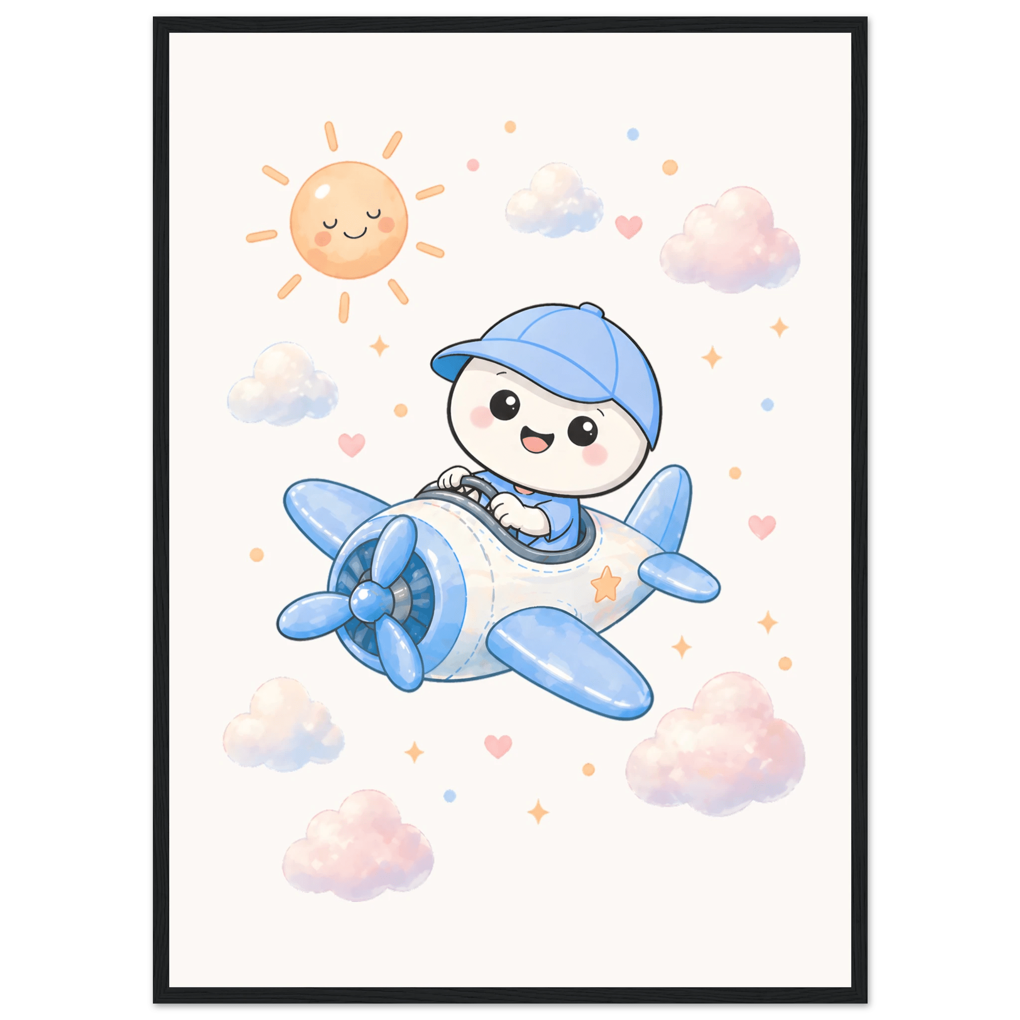 Lille flyger flygplan poster