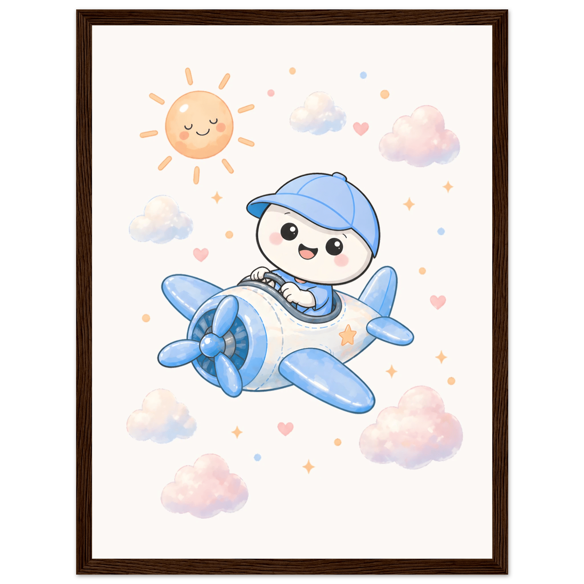 Lille flyger flygplan poster