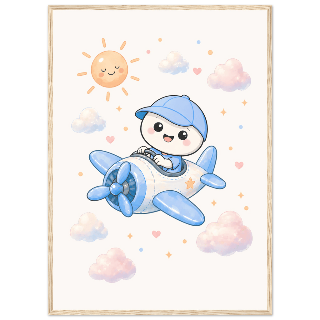 Lille flyger flygplan poster