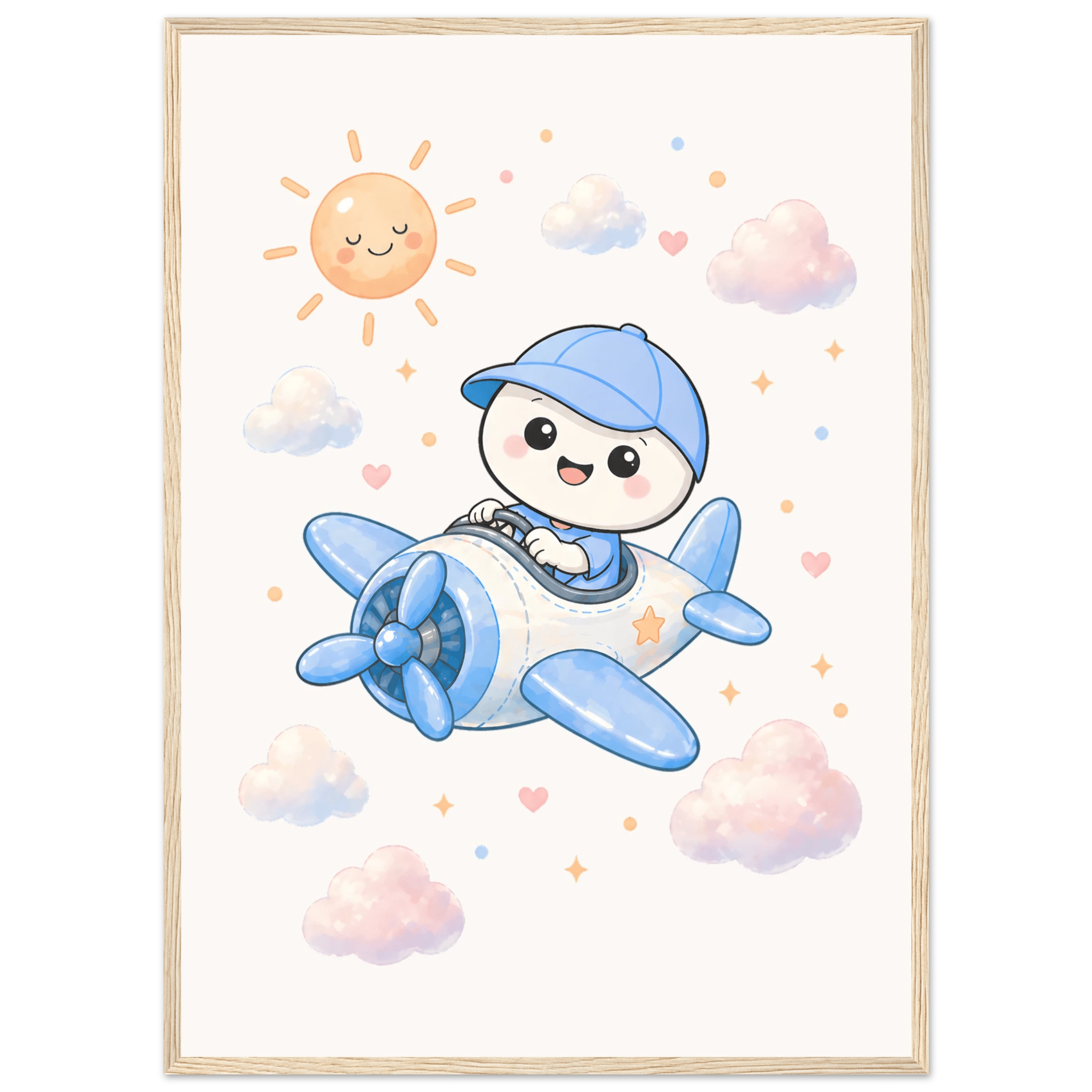 Lille flyger flygplan poster