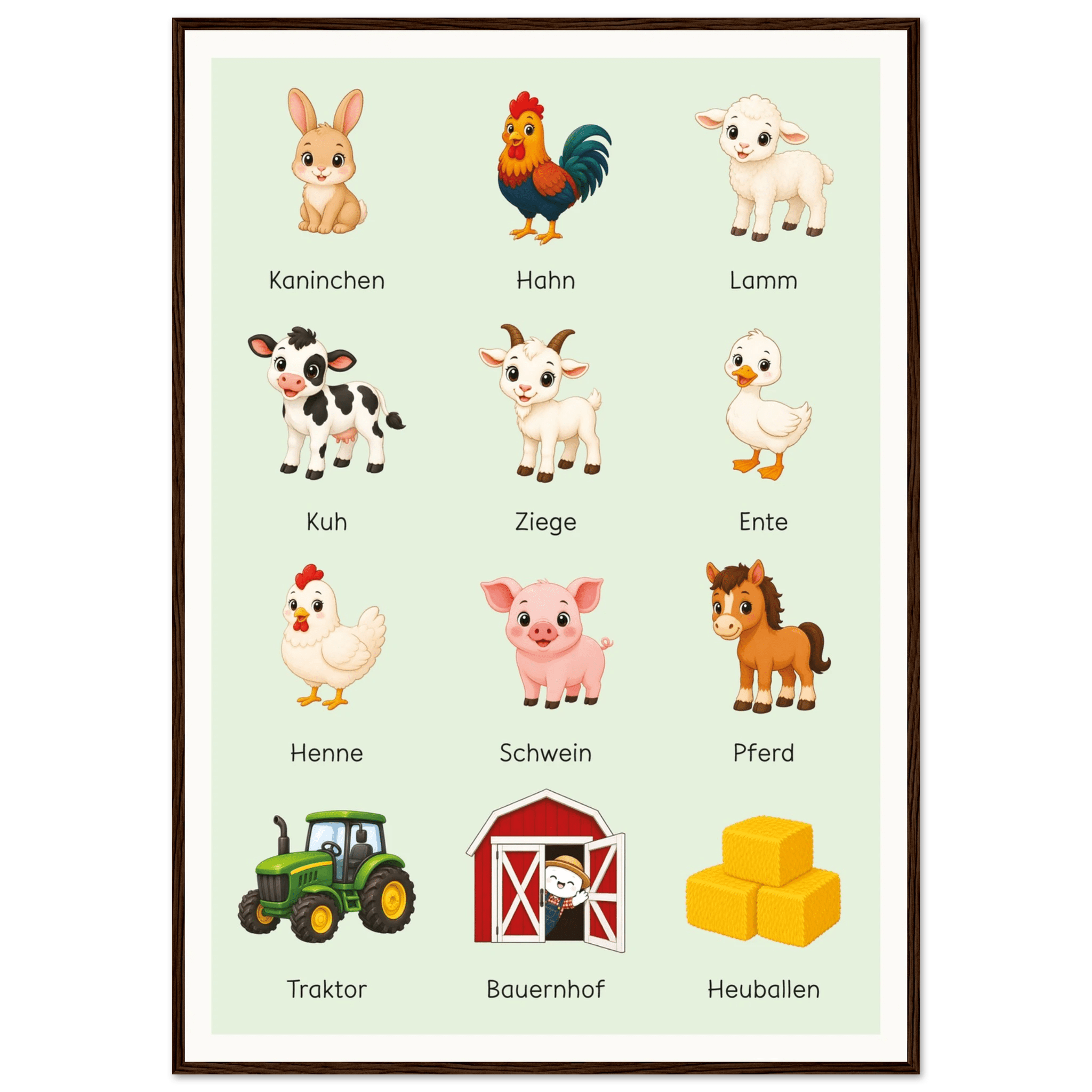 Lilles Bauernhof-Poster poster